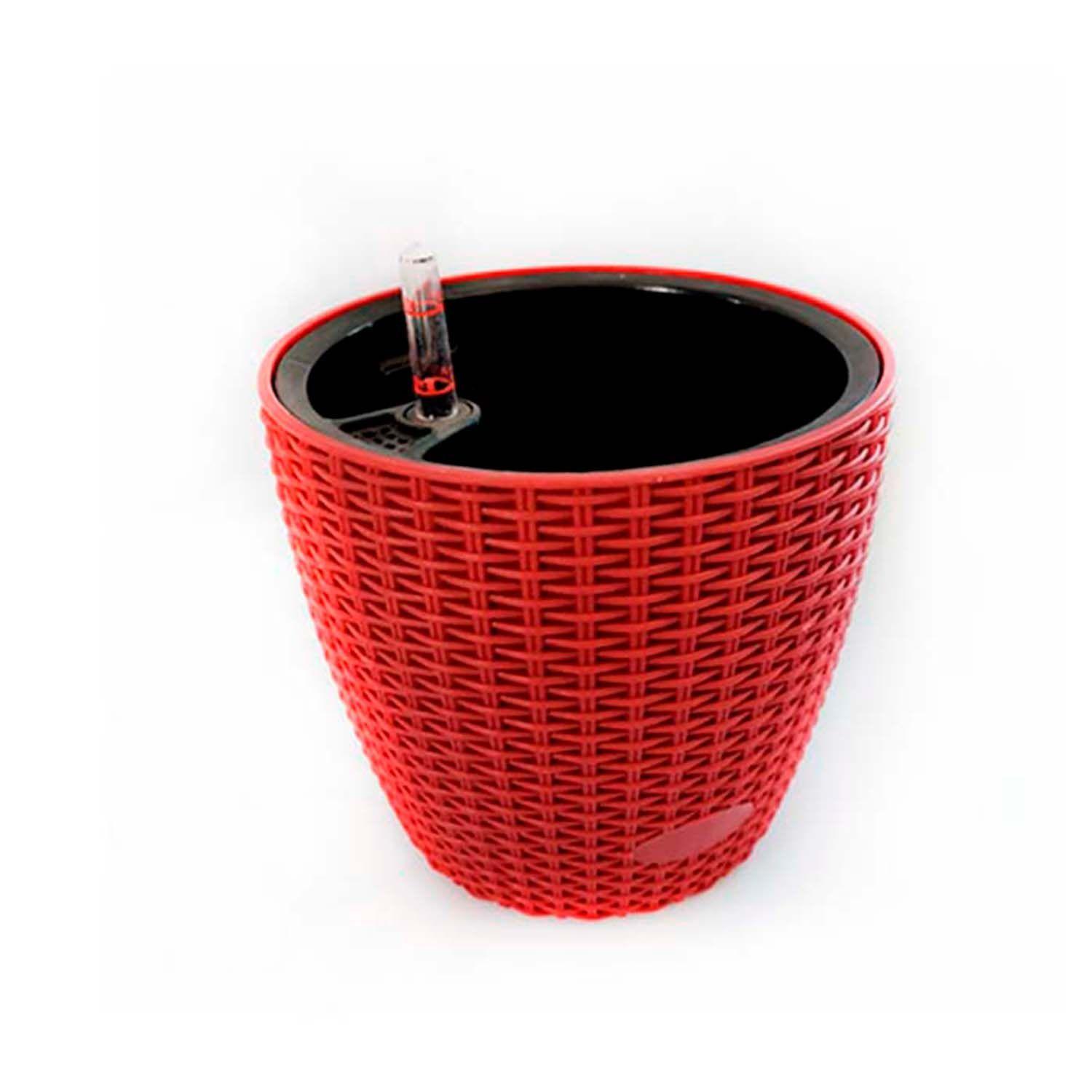 Macetero Autorregante Cozy 26cm Rojo-0