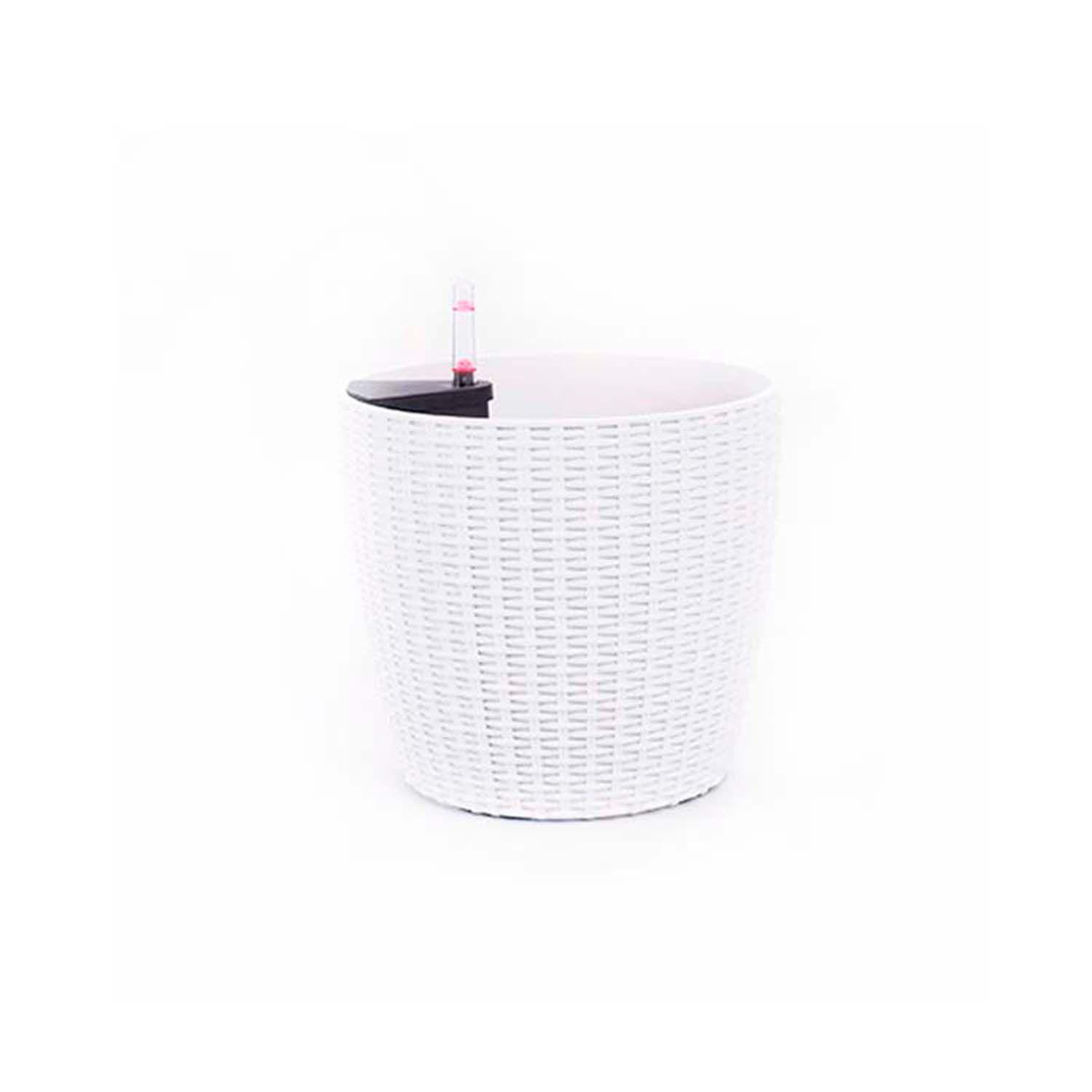 Macetero Autorregante Cozy 20cm Blanco-0
