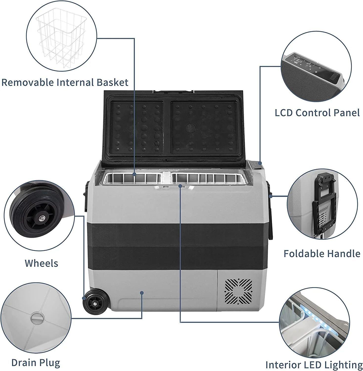 Alpicool T60 Usb Y Bluetooh, Capacidad 60 Lts, Color Gris-3