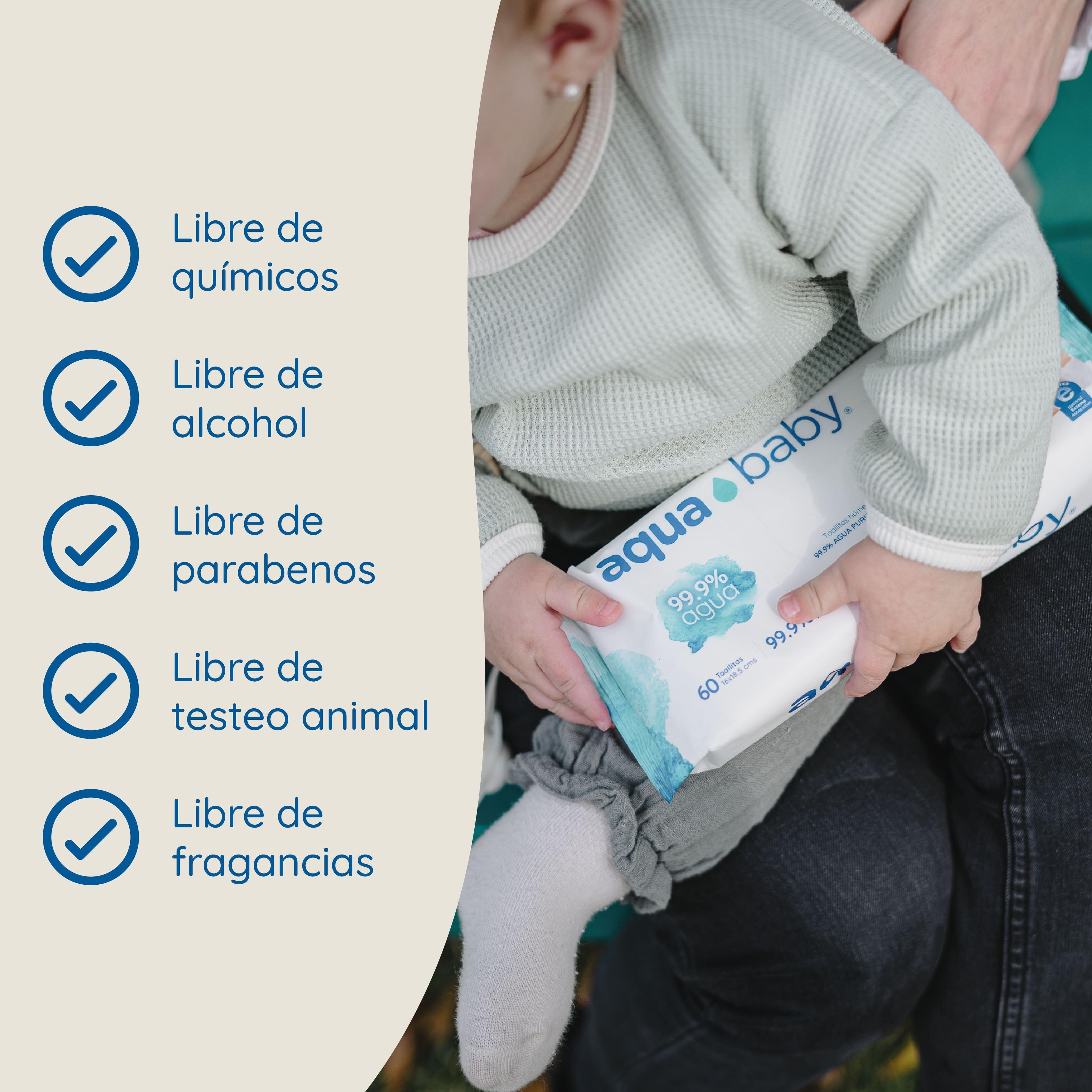 Caja 12 Toallitas Húmedas Aqua Baby 60 Unidades-3