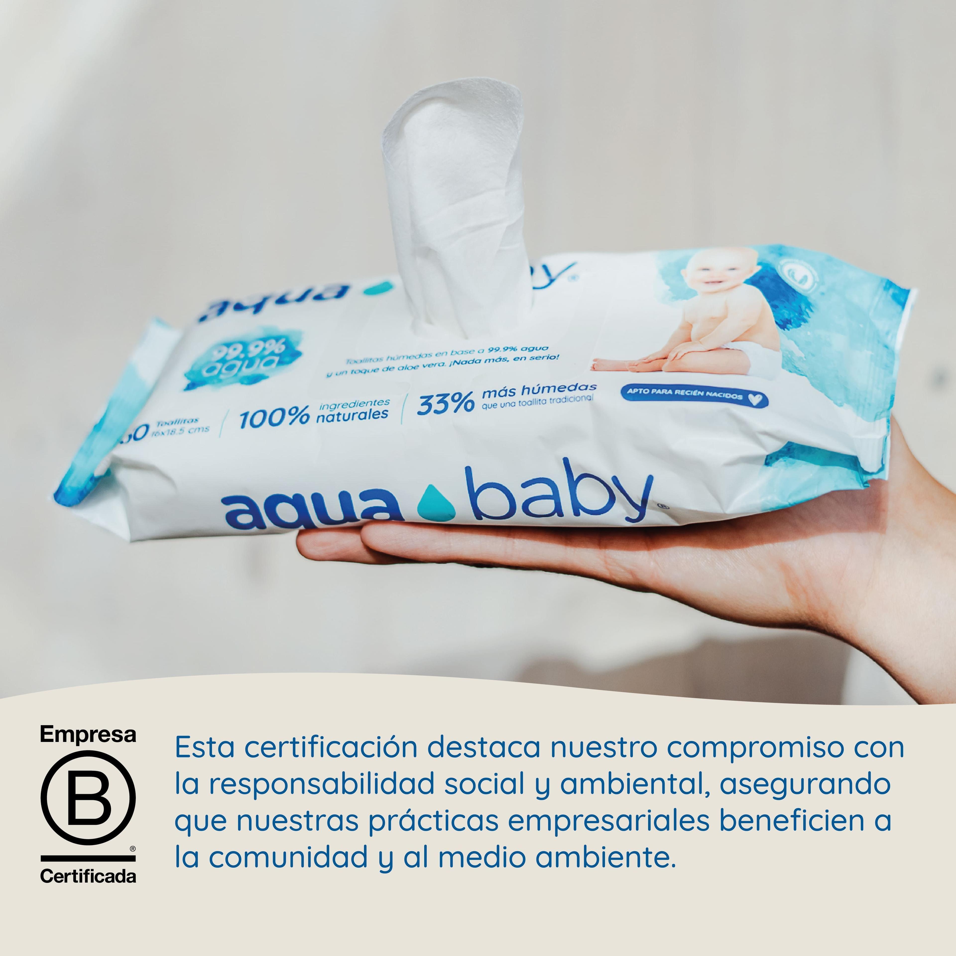 Caja 12 Toallitas Húmedas Aqua Baby 60 Unidades-4