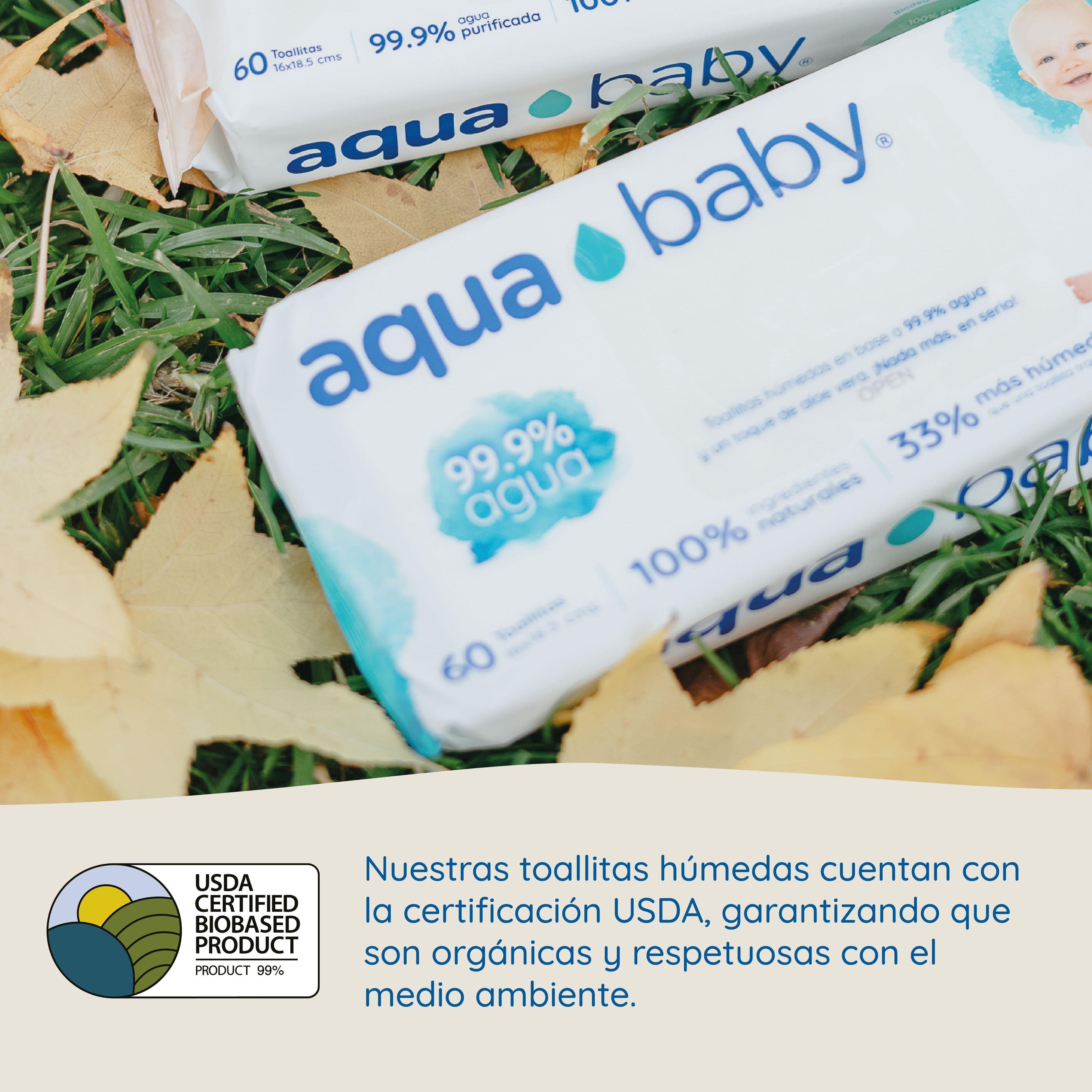 Caja 12 Toallitas Húmedas Aqua Baby 60 Unidades-6