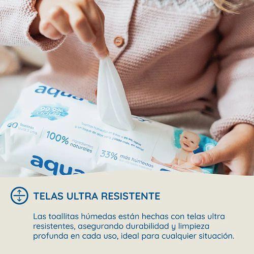 CAJA 20 TOALLITAS HÚMEDAS AQUA BABY 40 UNIDADES-6