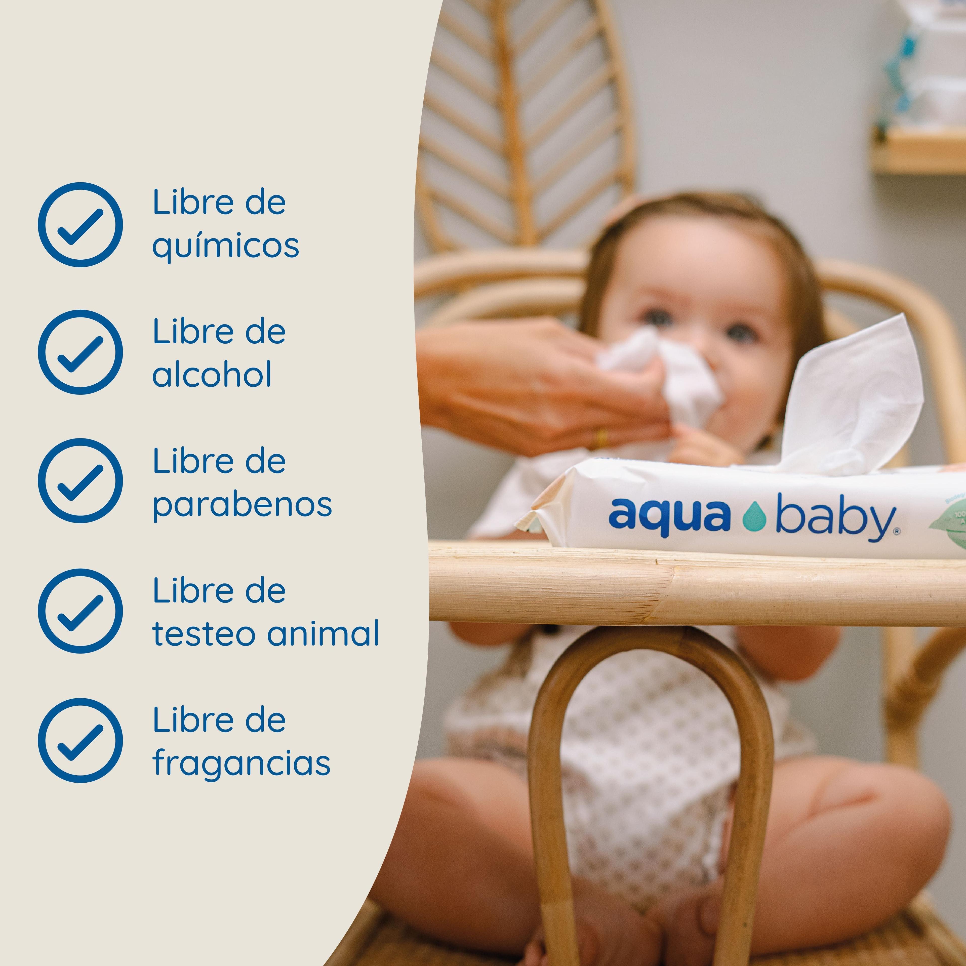 Caja 12 Toallitas Húmedas BIO Aqua Baby 60 Un-3