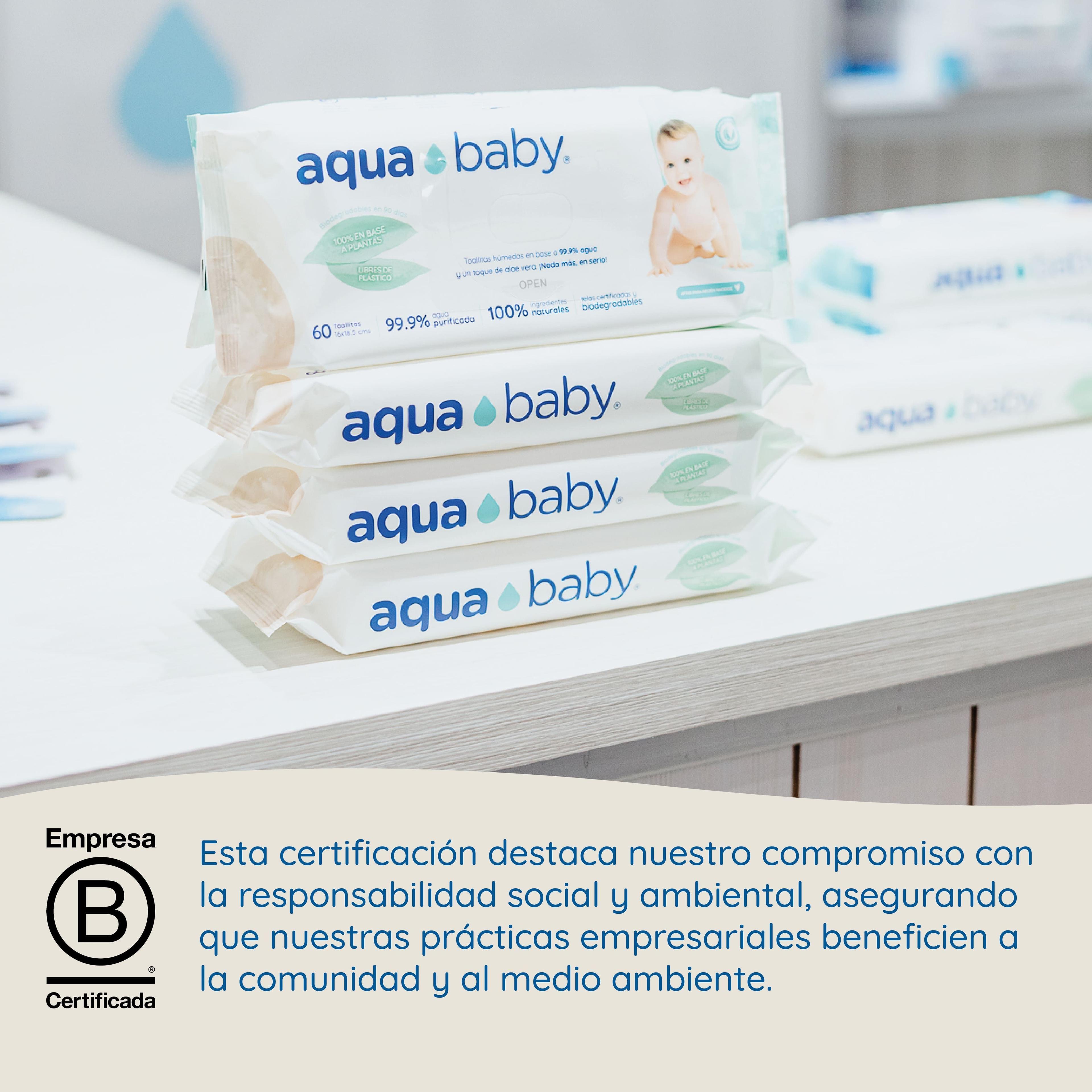 Caja 12 Toallitas Húmedas BIO Aqua Baby 60 Un-4