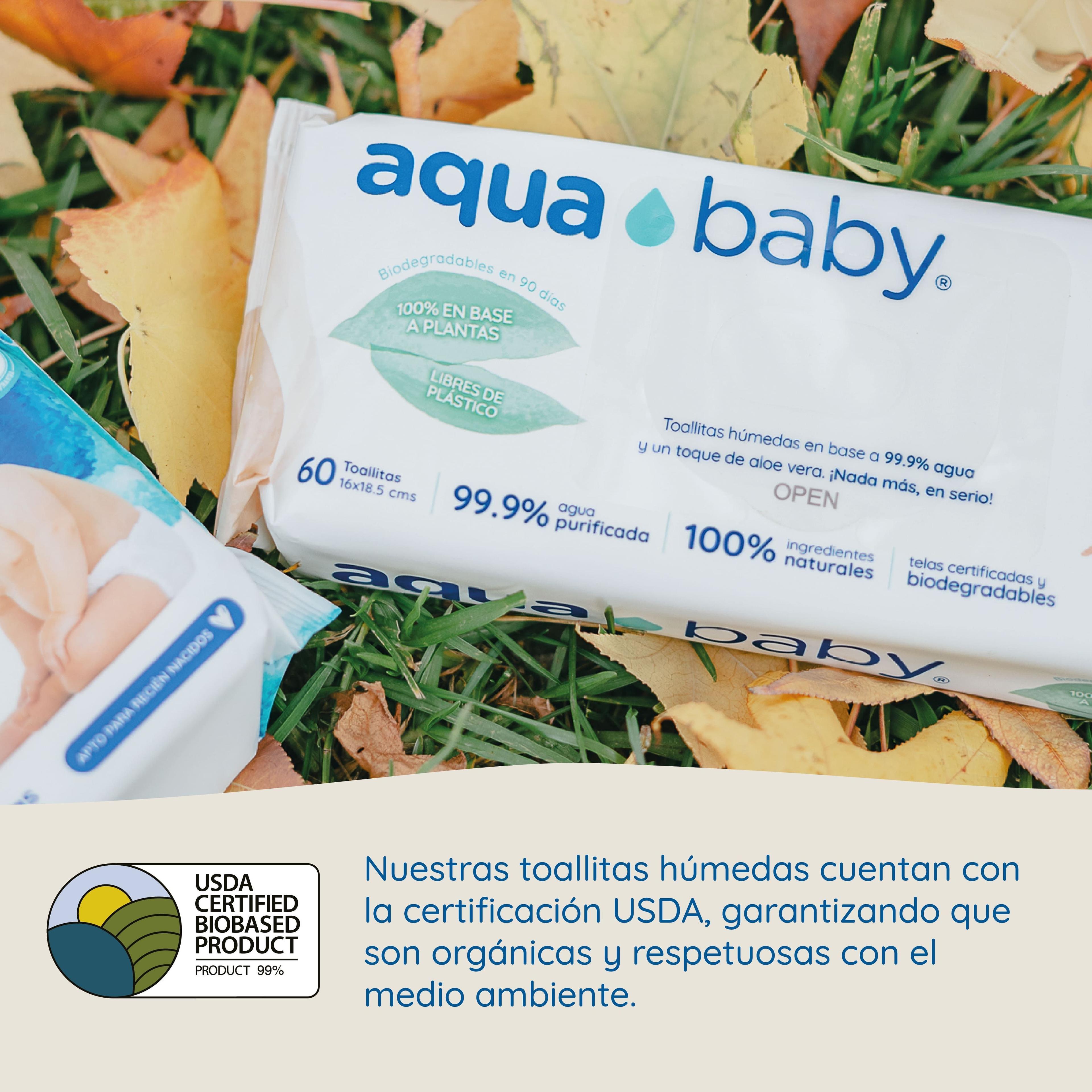 Caja 12 Toallitas Húmedas BIO Aqua Baby 60 Un-6