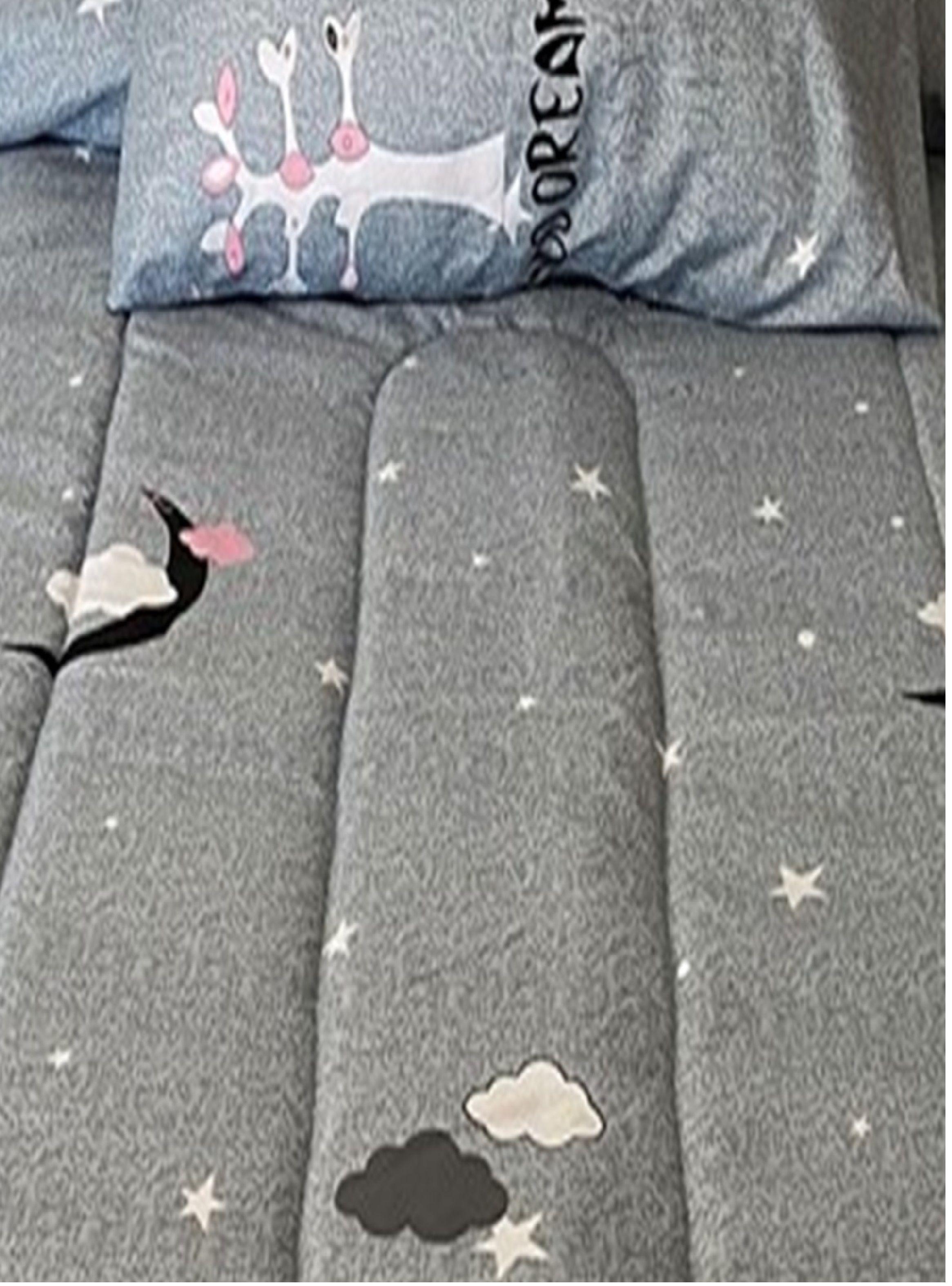 Plumon Infantil 1,5 plazas Nubes con Funda para Almohadas-1