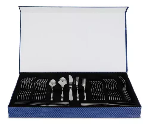 Set Cuchillería Cubiertos Acero Inoxidable 45 Piezas Lugano-1
