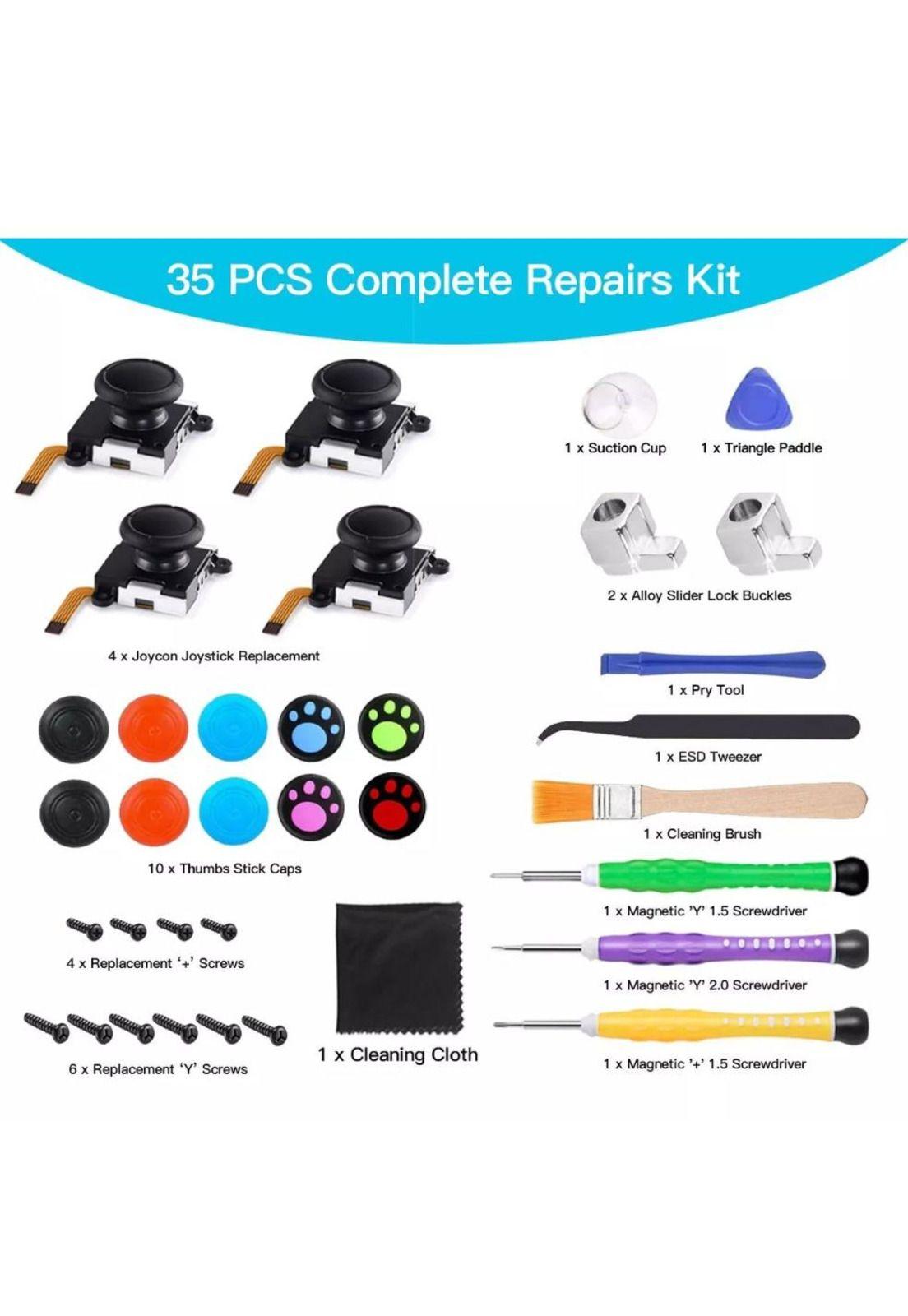 Kit De Reparación Mando Joycon Para Nintendo Switch 35 Pieza-2