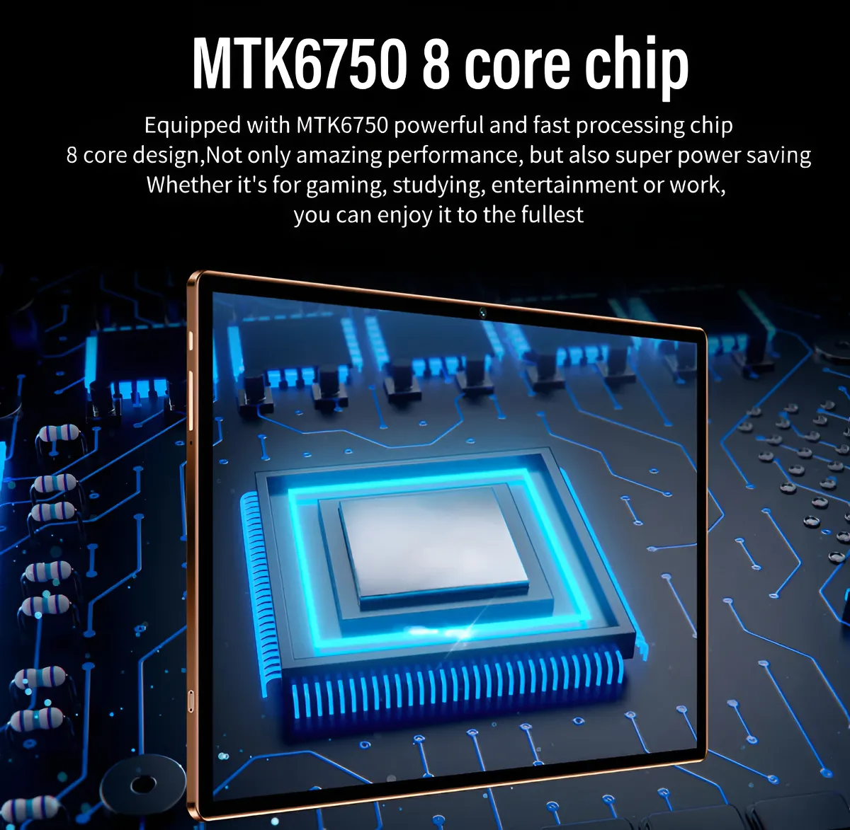 Tablet 10.1 Pulgadas Android 11 Octa Core 6GB RAM + 64GB ROM WiFi - Rose Gold-3