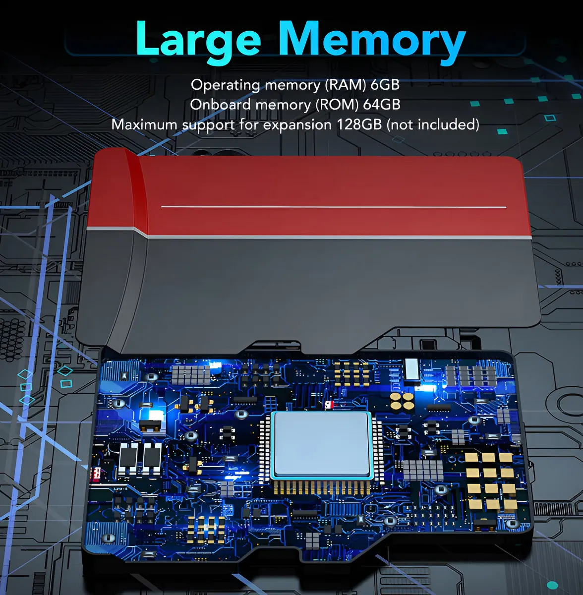 Tablet 10.1 Pulgadas Android 11 Octa Core 6GB RAM + 64GB ROM WiFi - Rose Gold-5