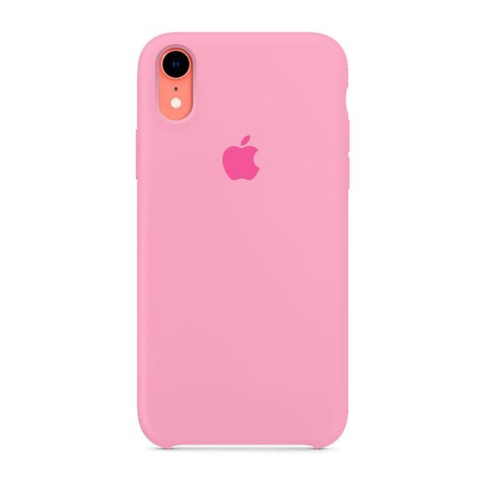 Carcasa Silicona iPhone XR Rosa claro -1