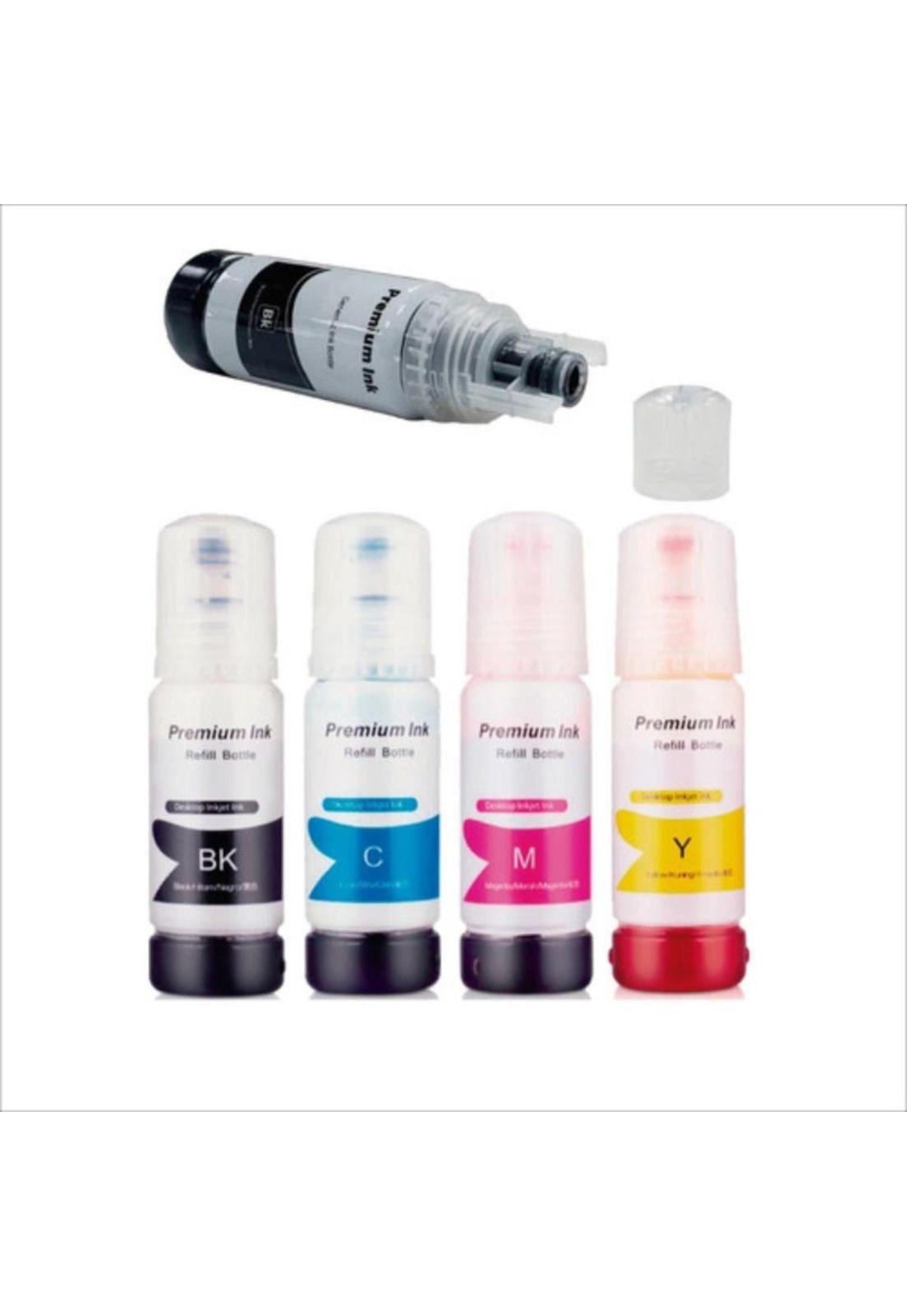 Pack X4 Para Tinta Epson 544  Ecotank L1110 L3110 L3150 L519-0