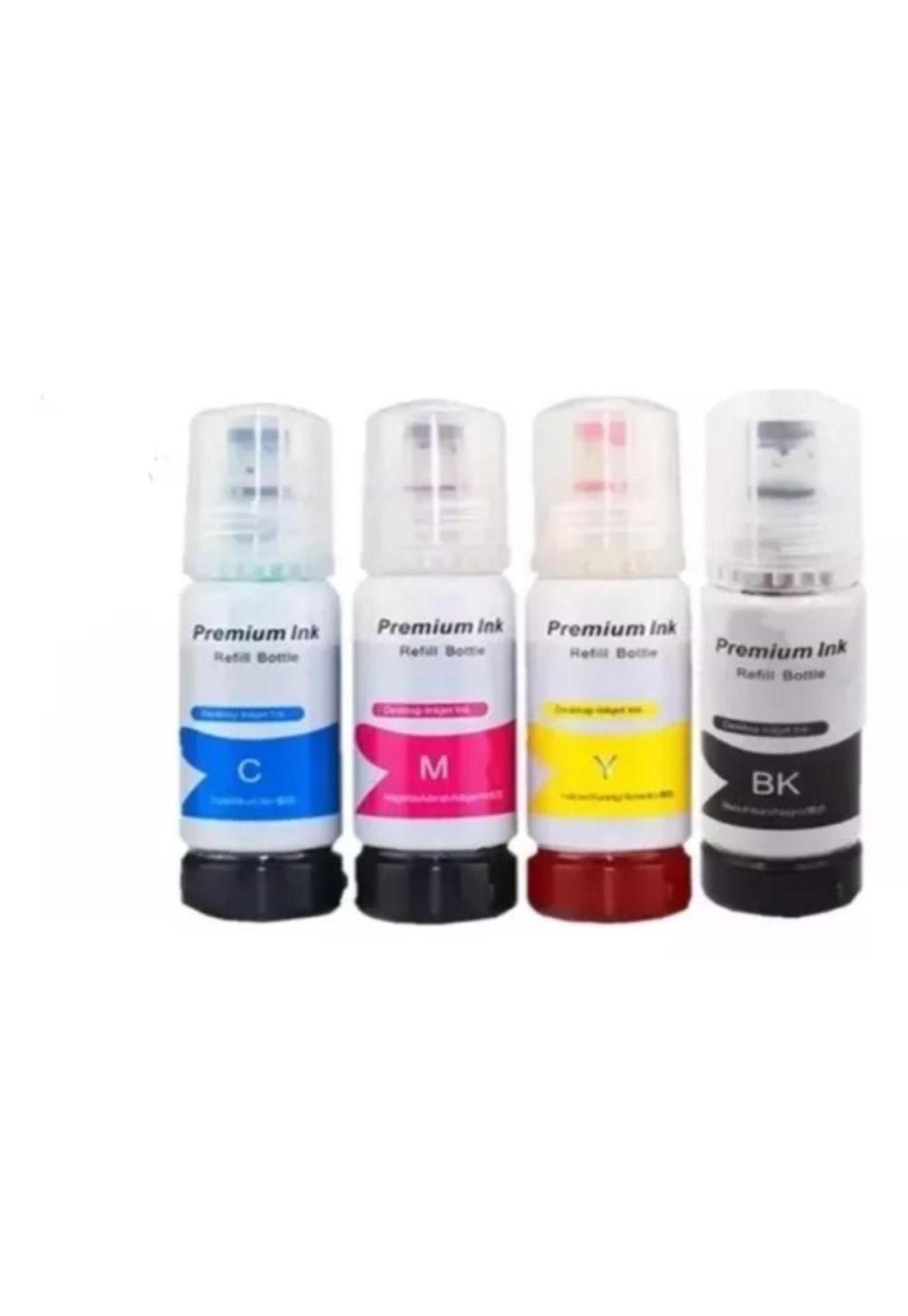 Pack X4 Para Tinta Epson 544  Ecotank L1110 L3110 L3150 L519-1