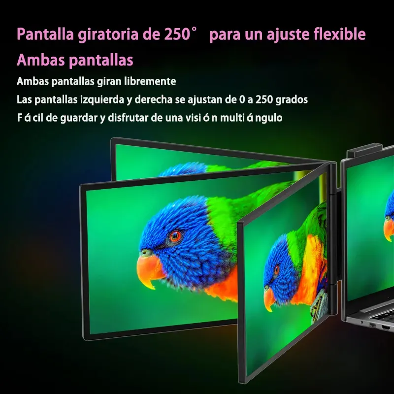 Pantalla De 14 Pulgadas Ampliable Para Ordenador Port til Plateado OpenBox-2