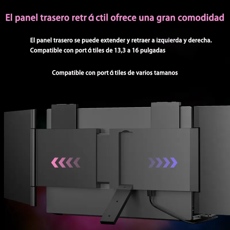 Pantalla De 14 Pulgadas Ampliable Para Ordenador Port til Plateado OpenBox-3