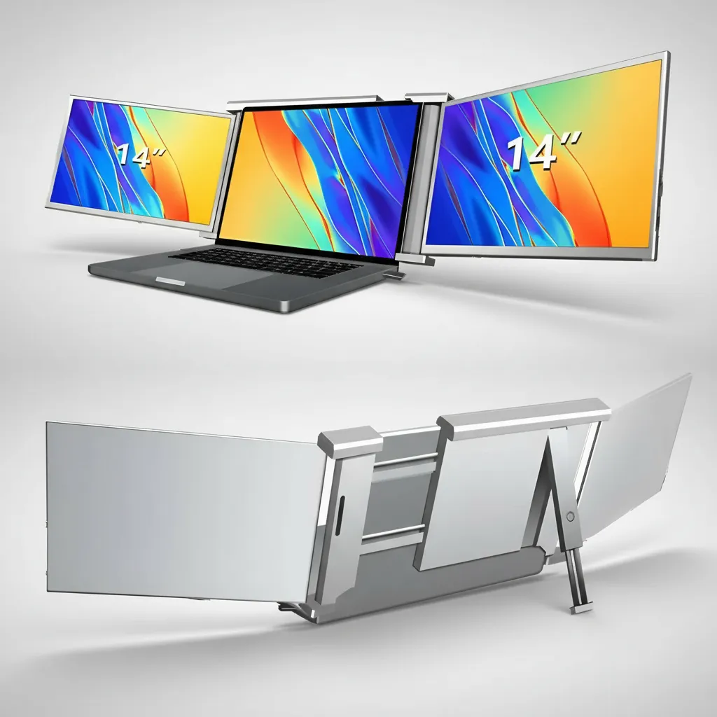 Pantalla De 14 Pulgadas Ampliable Para Ordenador Port til Plateado OpenBox-6