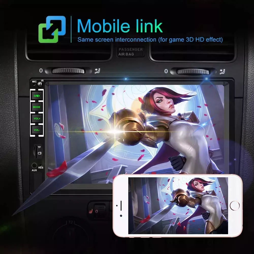 Estéreo De Coche Android Universal De 7 Pulgadas Con Wifi Mi-1