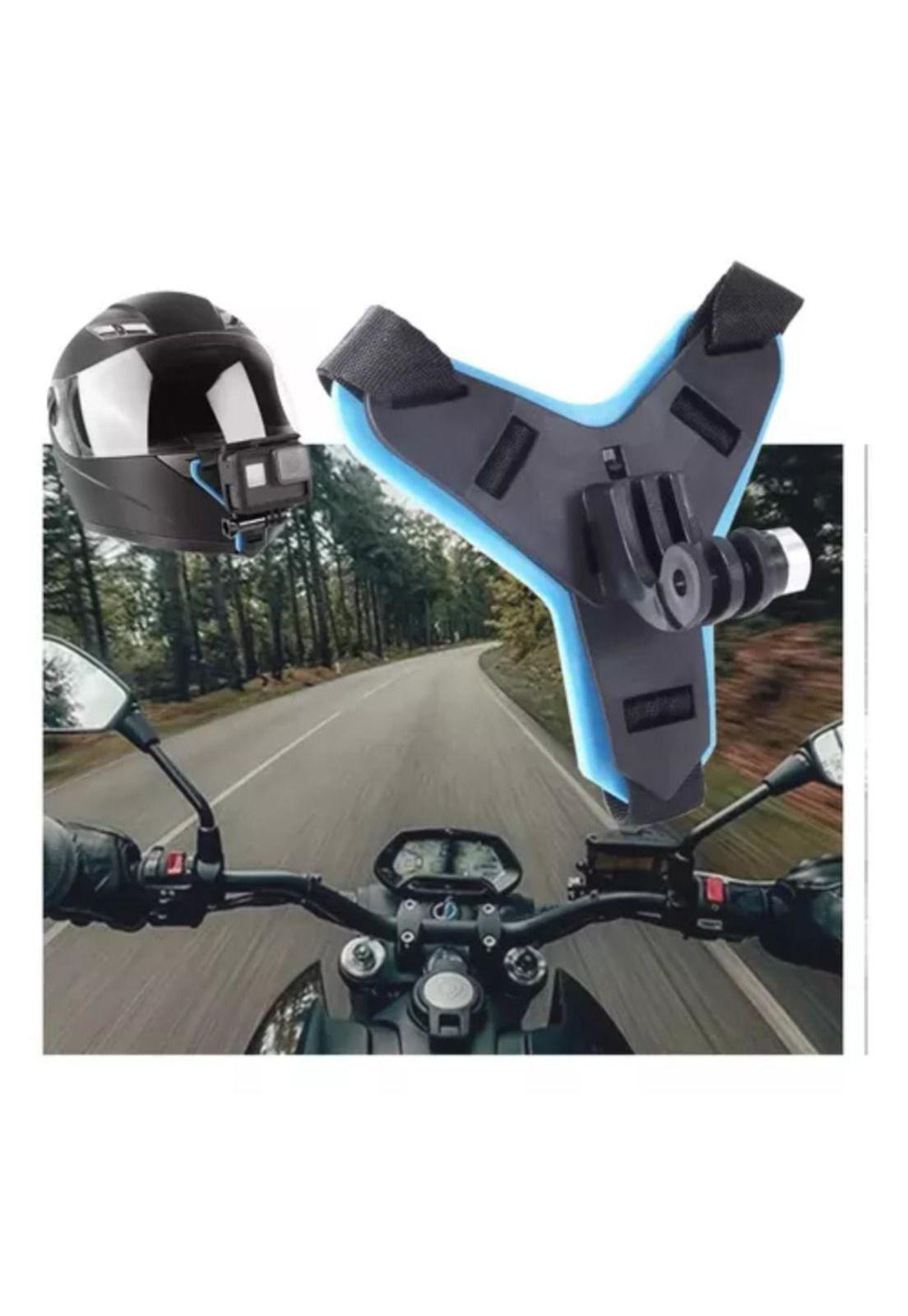 Montura De Casco Gopro Hero 10/9/8/7/6/5/4/3 Para Moto-2