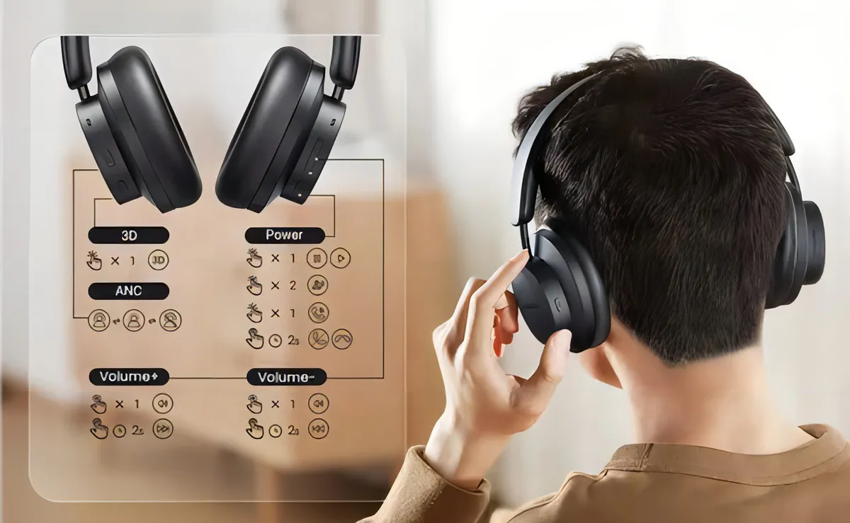 Audífonos Bluetooth Cancelación De Ruido Hitune Max 3 Ugreen-2