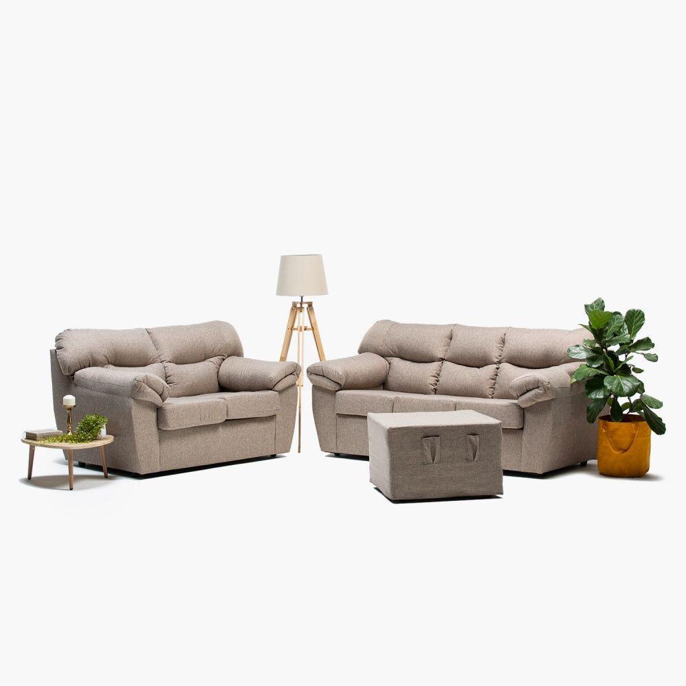 Juego Living Zeus 3-2C Beige-4