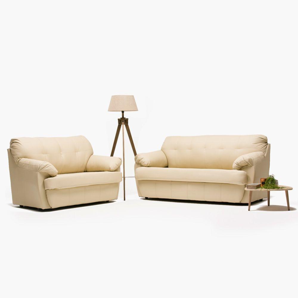 Juego Living Caburga 3-2C Beige-3