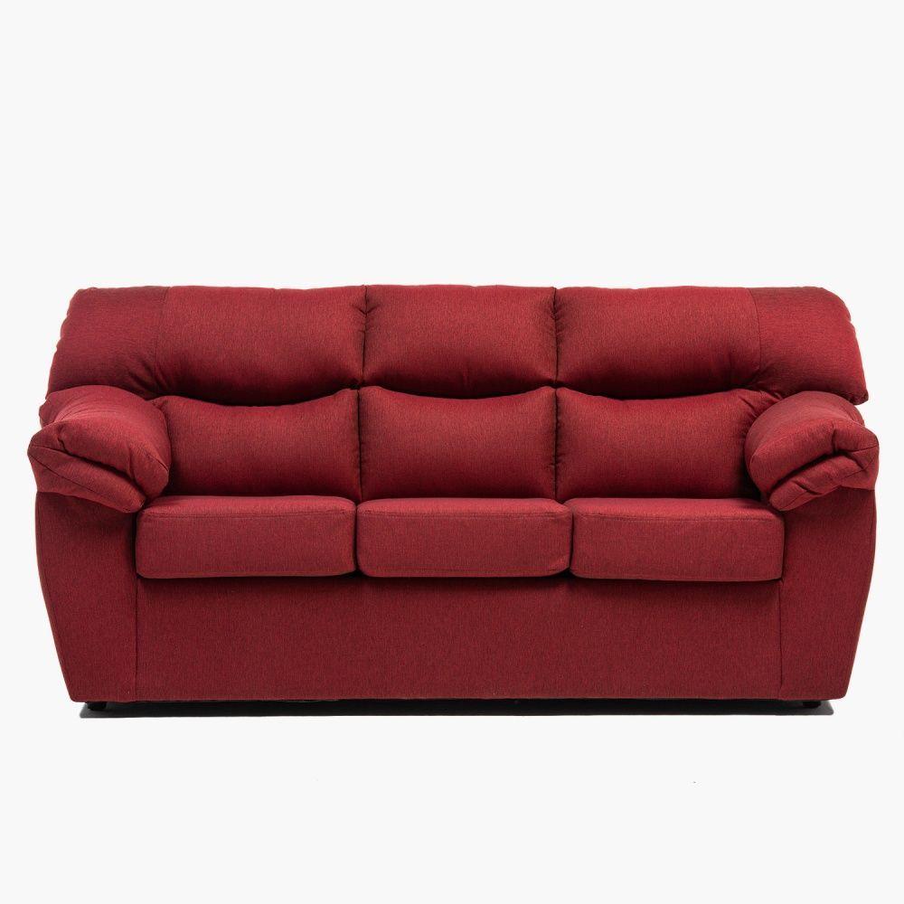 Sofa Zeus 3C Tela Burdeo-0