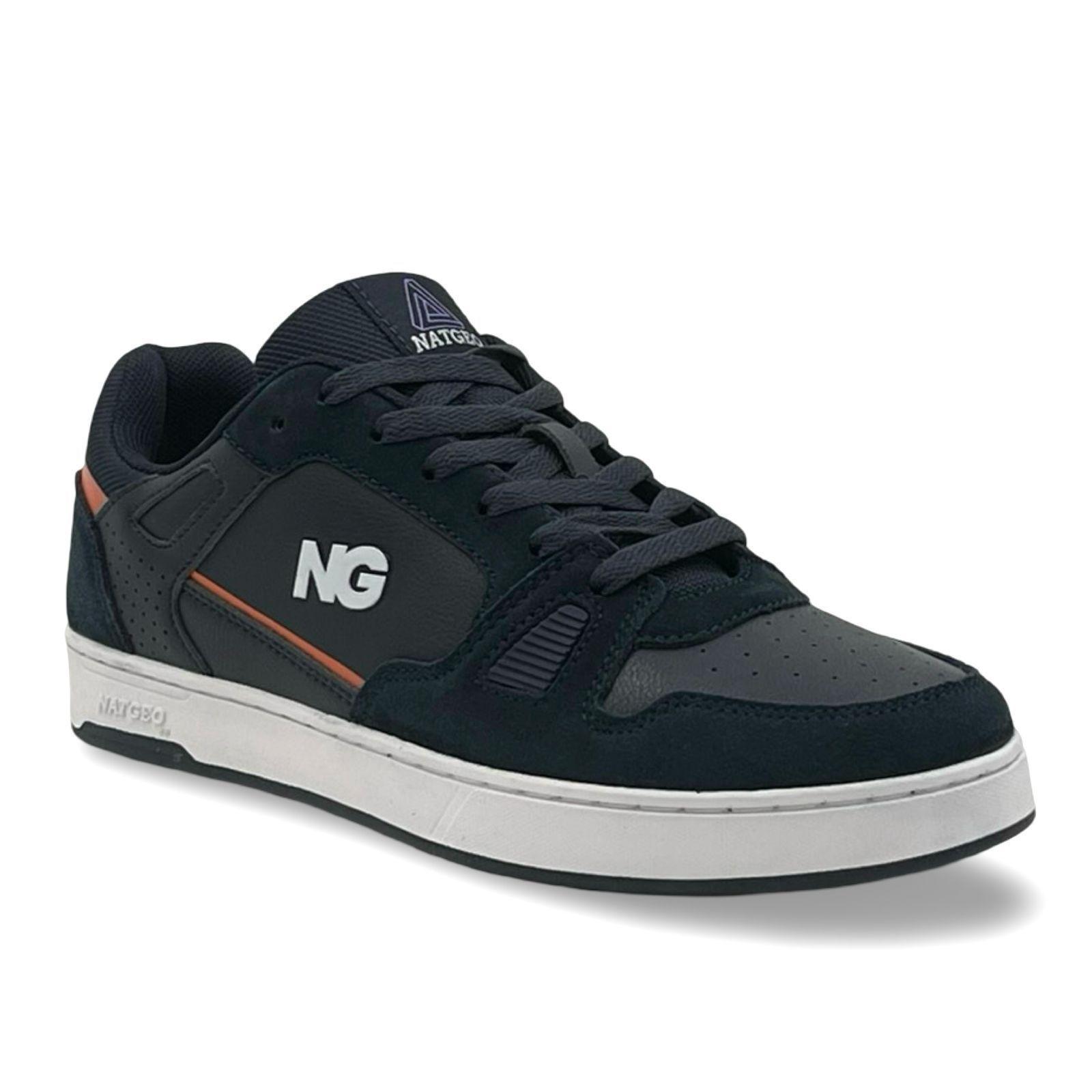 Zapatilla Urbana Cuero Navy Hombre Nat Geo-3