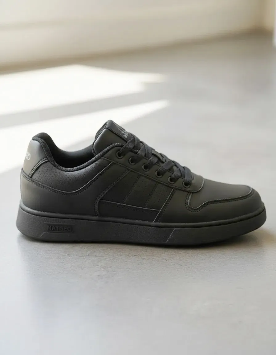 Zapatilla Escolar Juvenil 100% Cuero  NatGeo-0