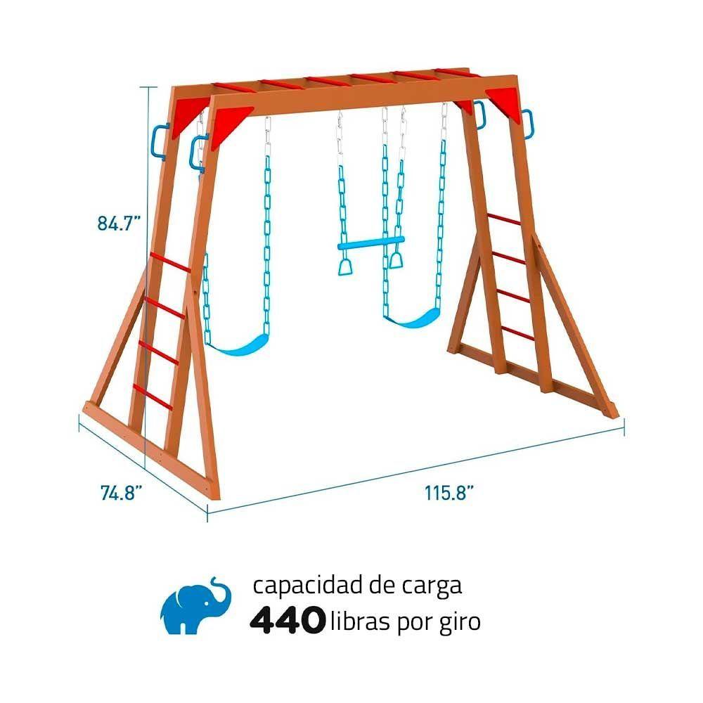 Columpio con barra para exterior-2