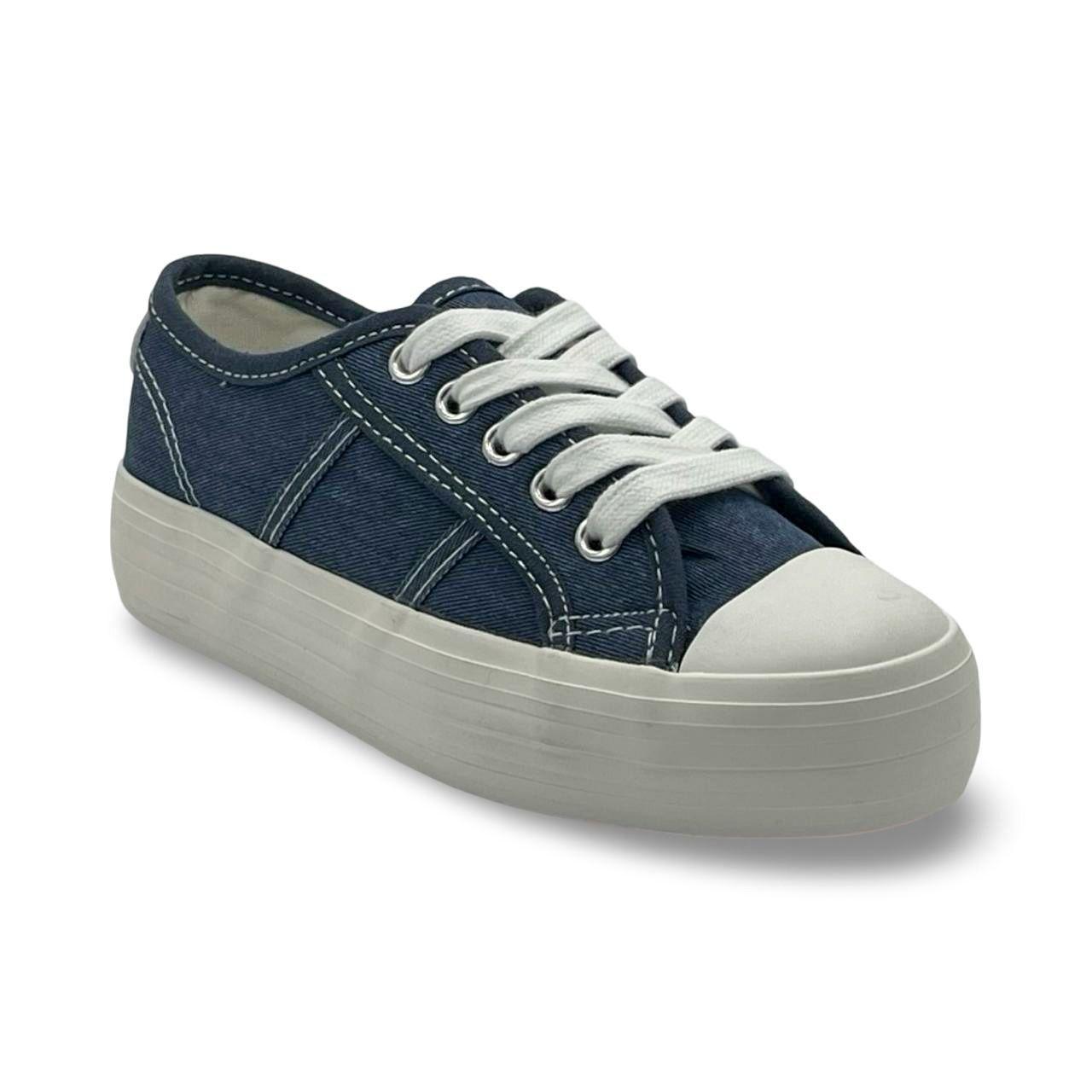 Zapatilla Niño Lona  Azul Verazzi-3