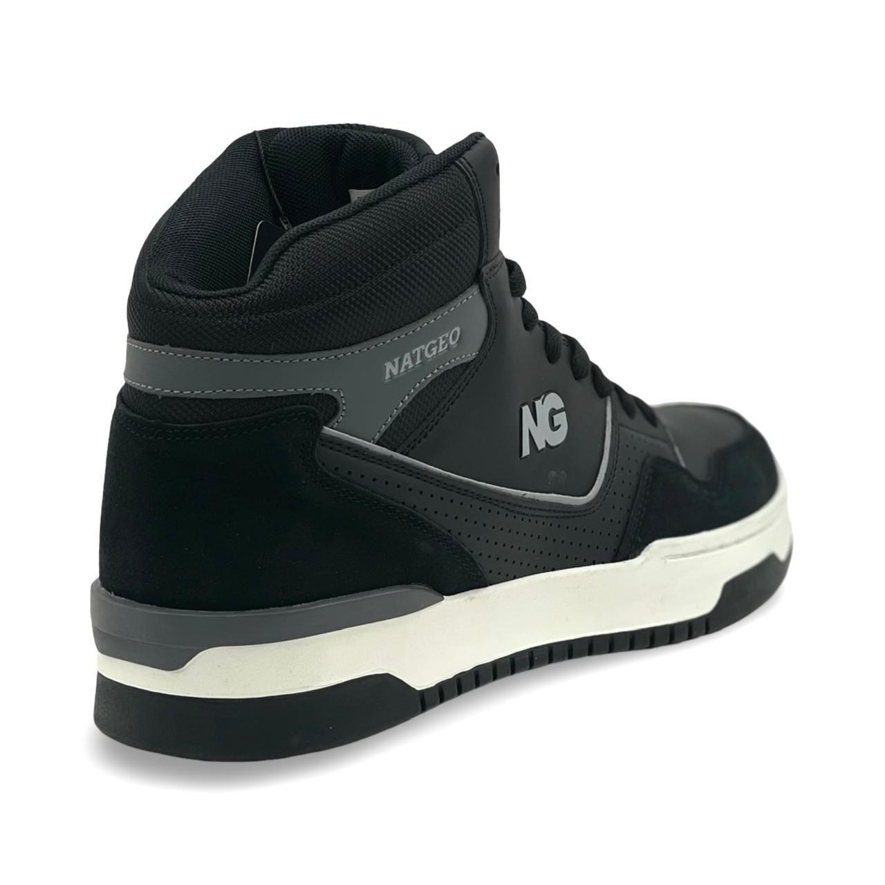 Zapatilla Hombre Urbana Cuero Black  NatGeo-3