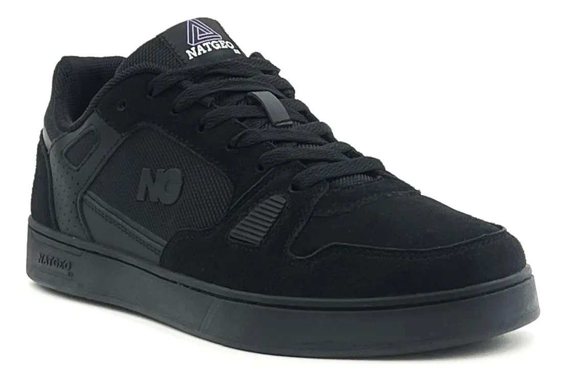 Zapatilla Hombre Urbana Cuero Black NatGeo-3