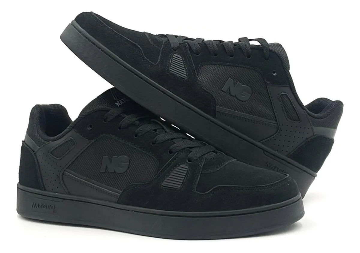 Zapatilla Hombre Urbana Cuero Black NatGeo-4