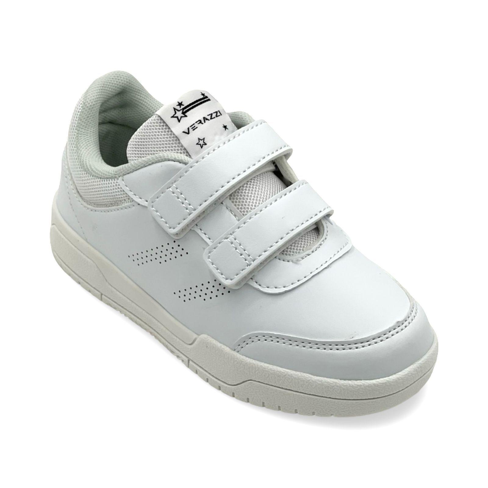 Zapatilla Blanca Escolar Unisex Verazzi-5