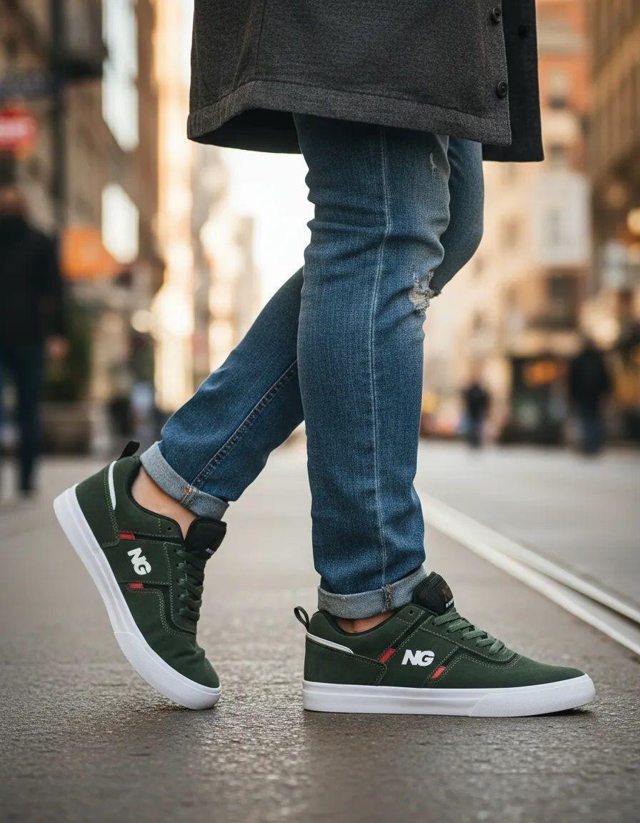 Zapatilla Hombre Skate Vulc / 100% Cuero Reno NatGeo-1