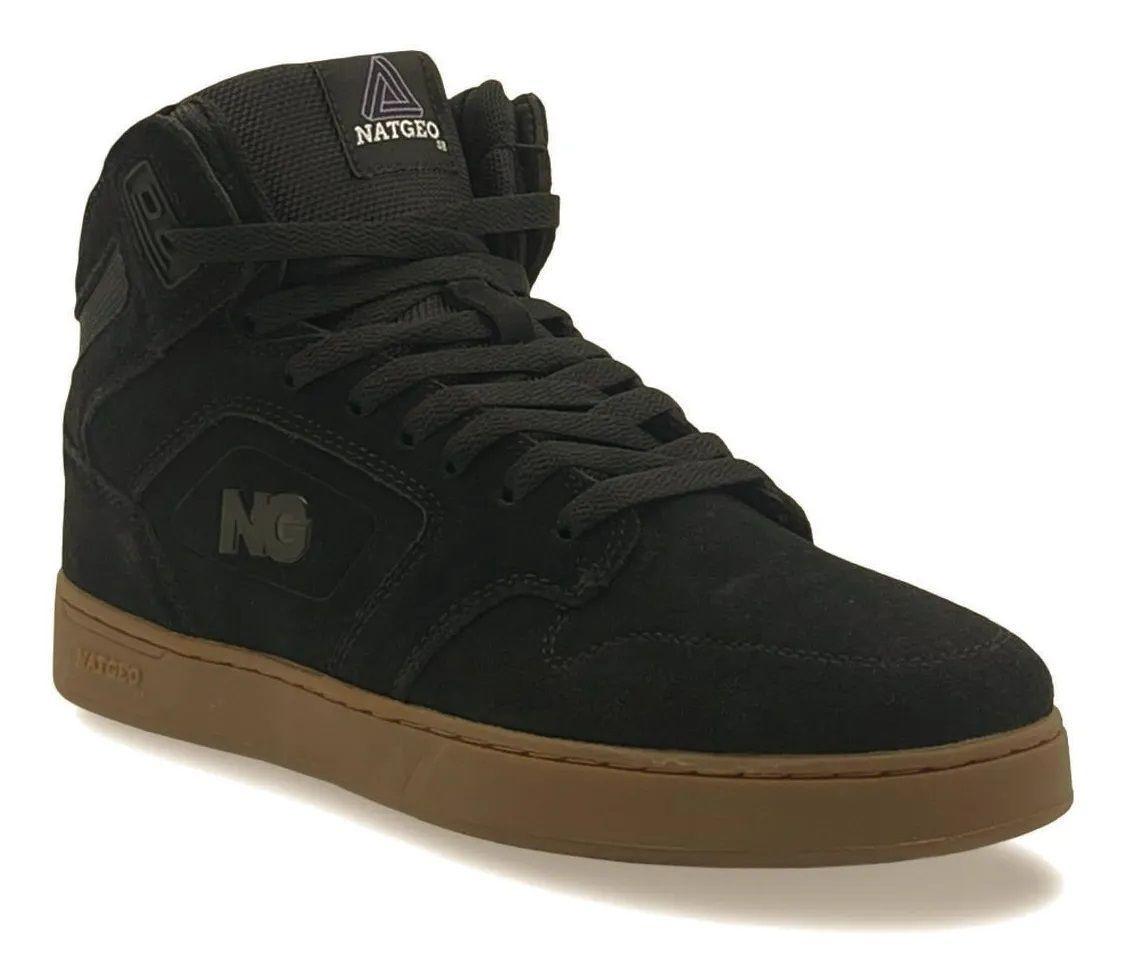Zapatilla Hombre Caña Cuero Reno  NatGeo-3
