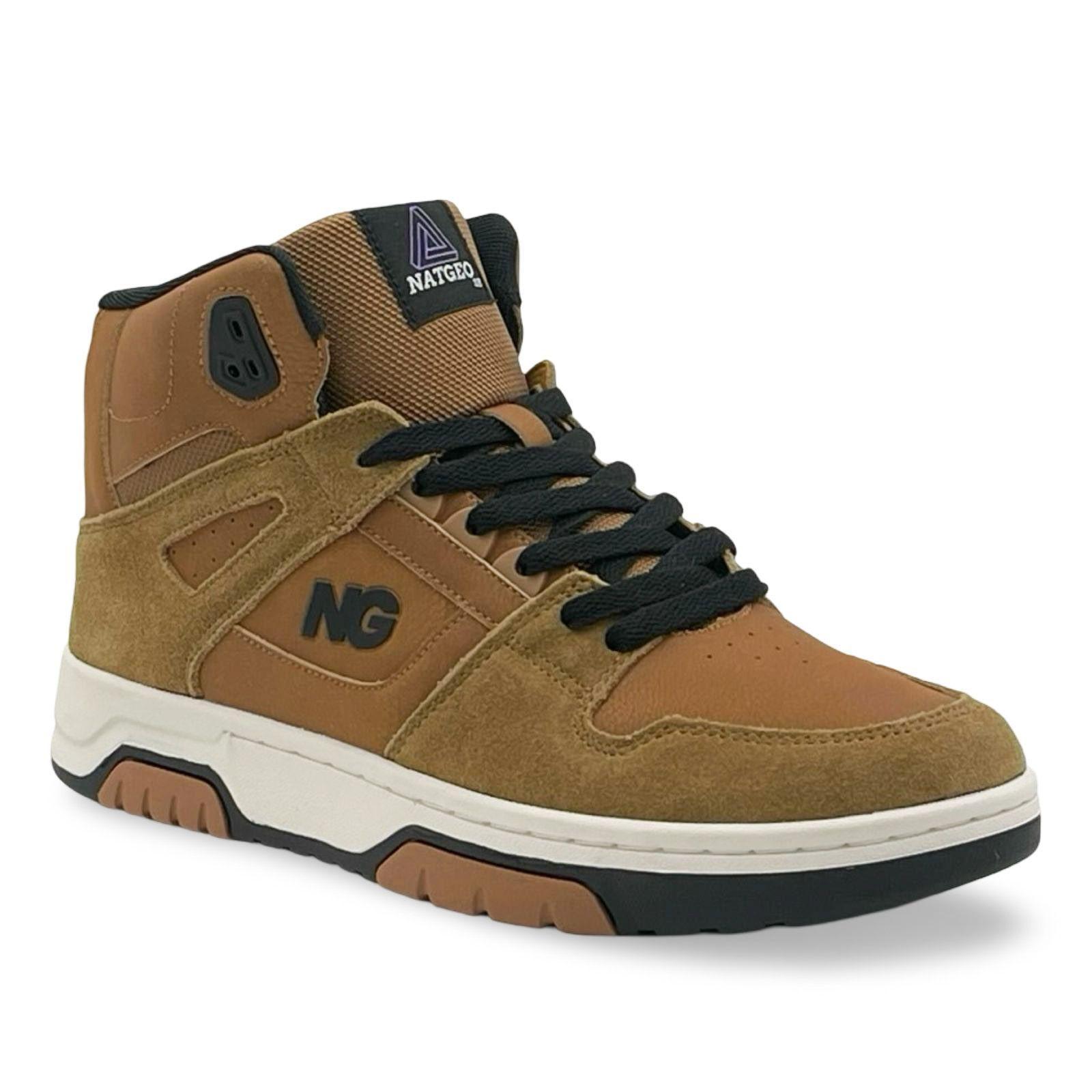 Zapatilla Urbana Caña Cuero Hombre NatGeo-3