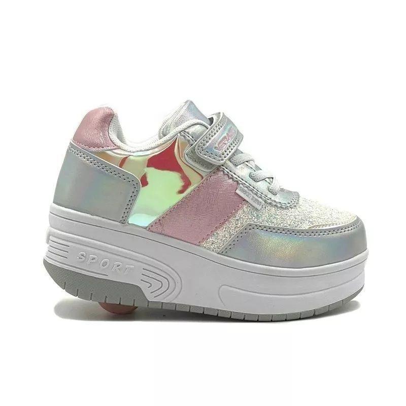 Zapatillas con 2 Ruedas Niñas-1