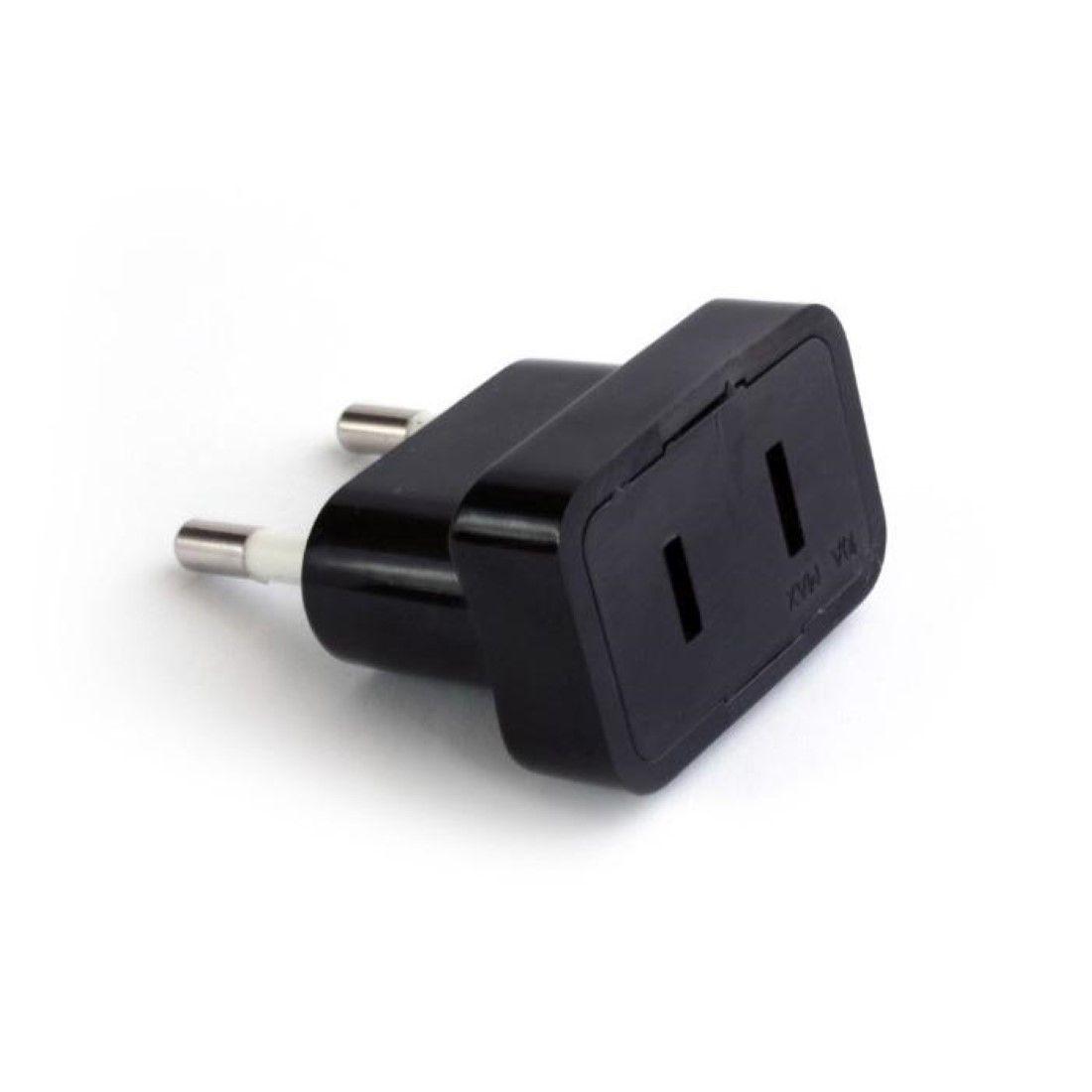 Adaptador Pata Plana 2p Negro Rema-0