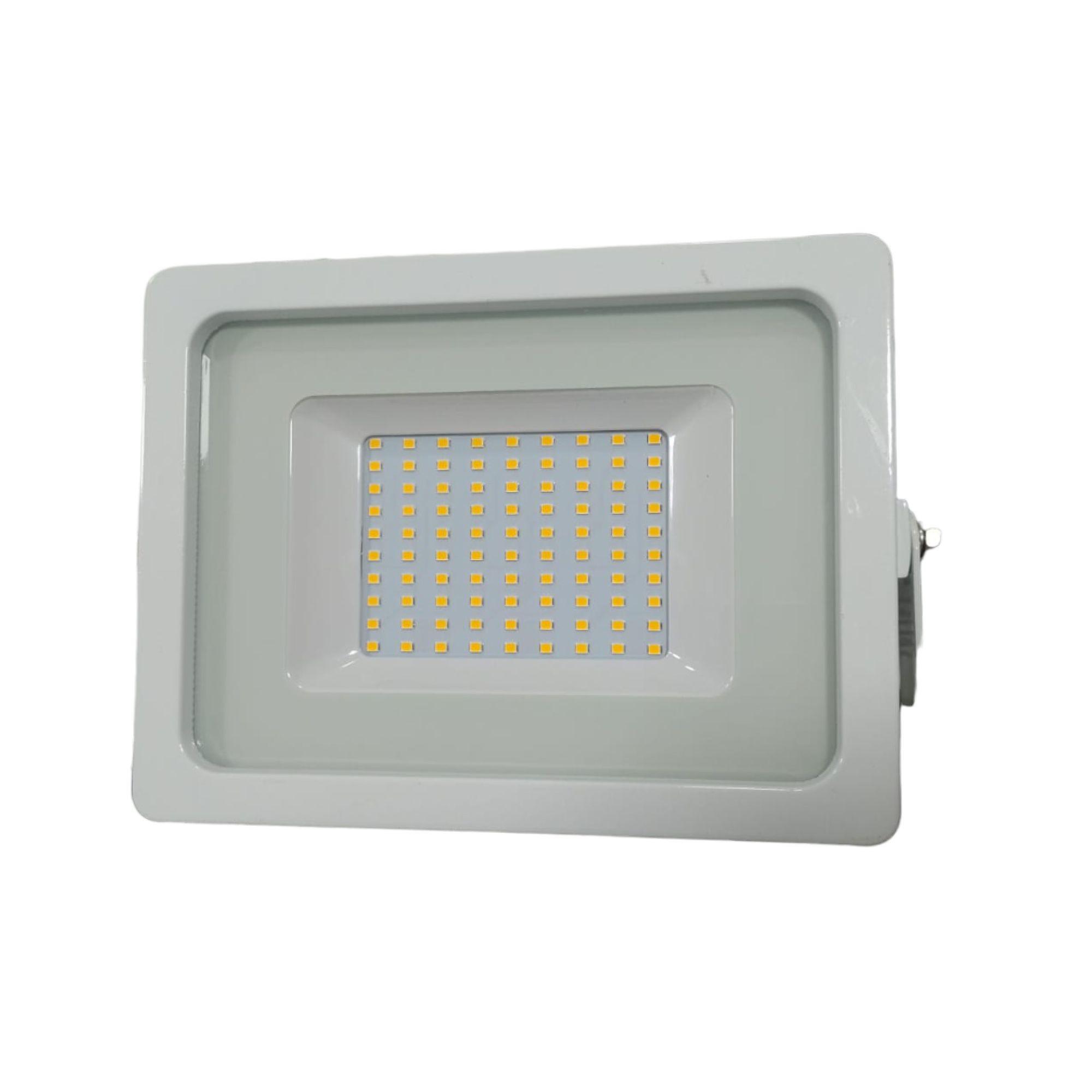 Foco Proyector Luz Calida 3000K Marco Blanco 30W - Globaltronics-0