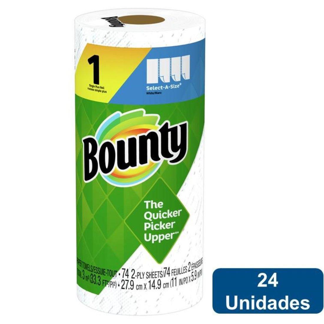 Toalla De Papel Para Cocina 74 Hojas (11mts) X 24 Bounty-0