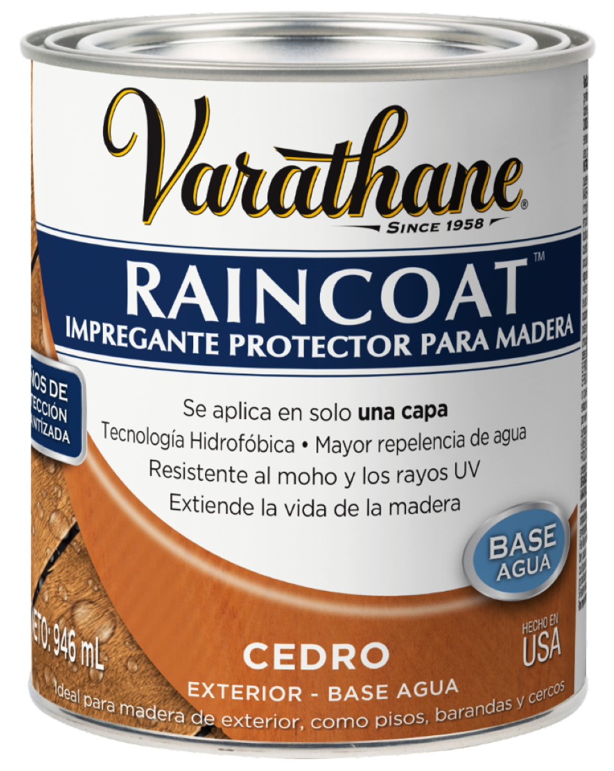 Impregnante Protector Raincoat 946ml Cedro Varathane-0
