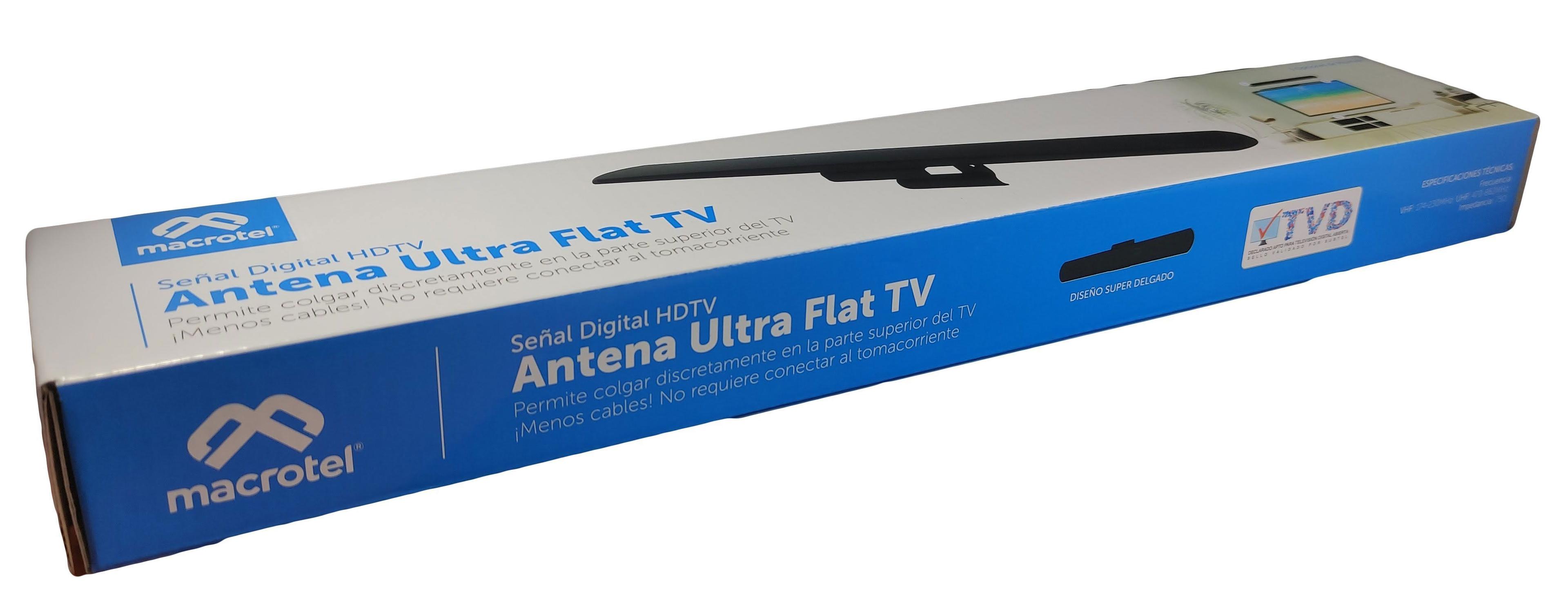 Antena Televisor Hd Ultra Flat Macrotel-0