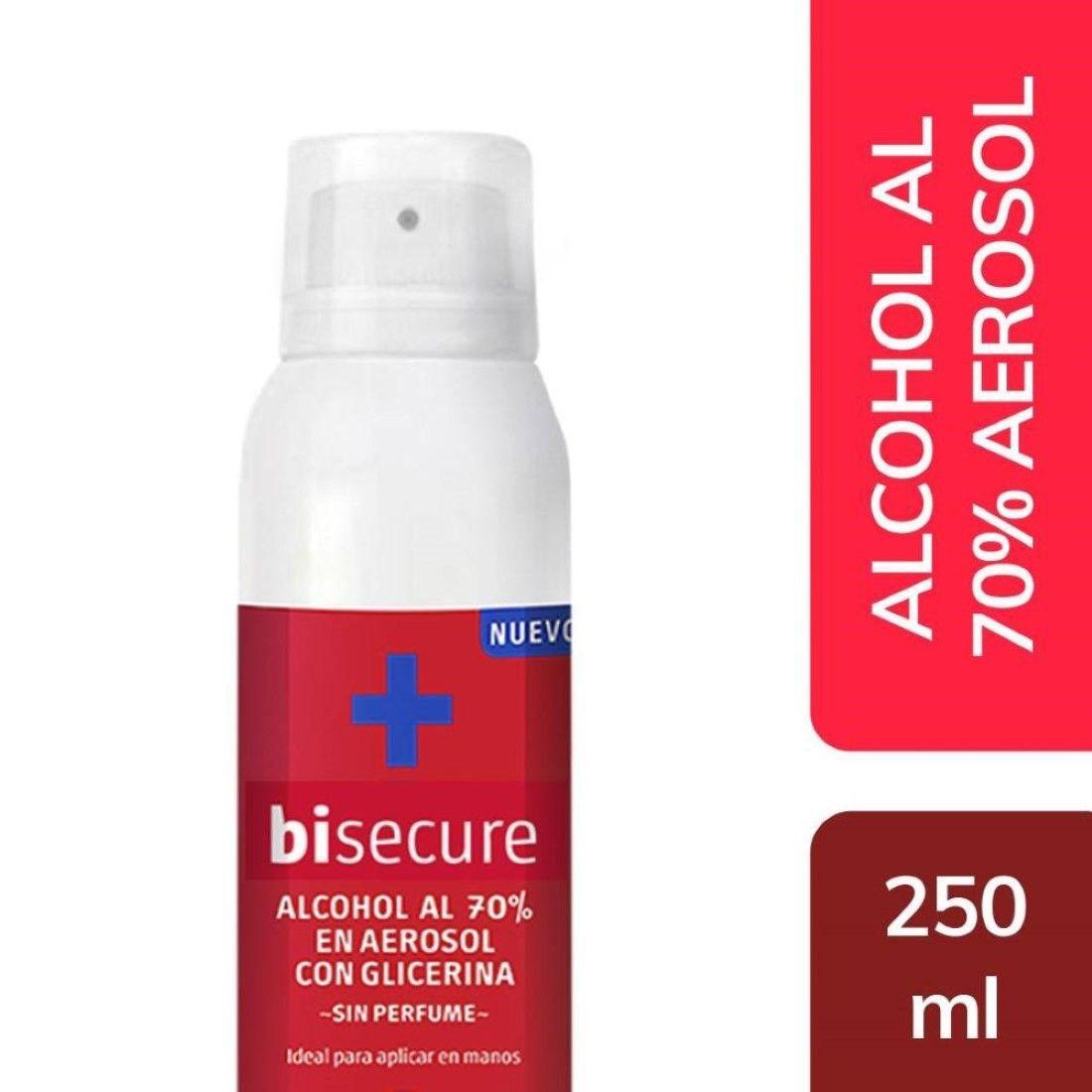 Bisecure Alcohol Etílico Al 70% En Aerosol 250ml-0