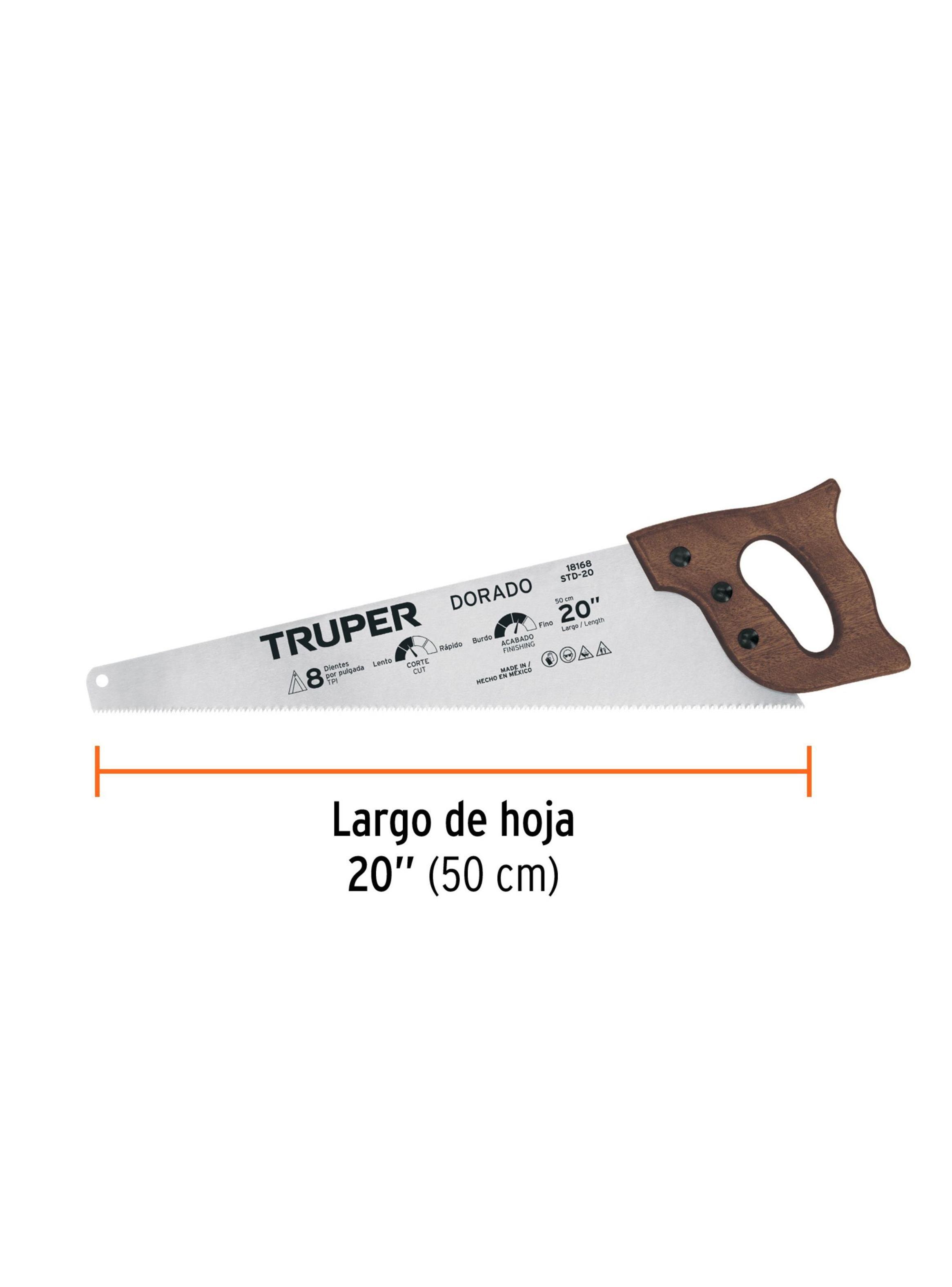 Serrucho Carpintero 20" / 500mm - Truper-2
