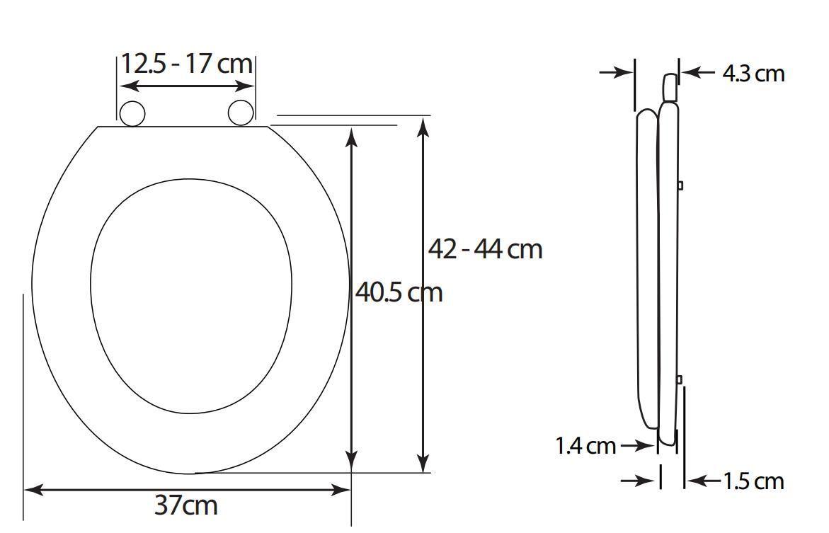 Bemis Asiento Wc De Plastico Ajustable Redondo-2