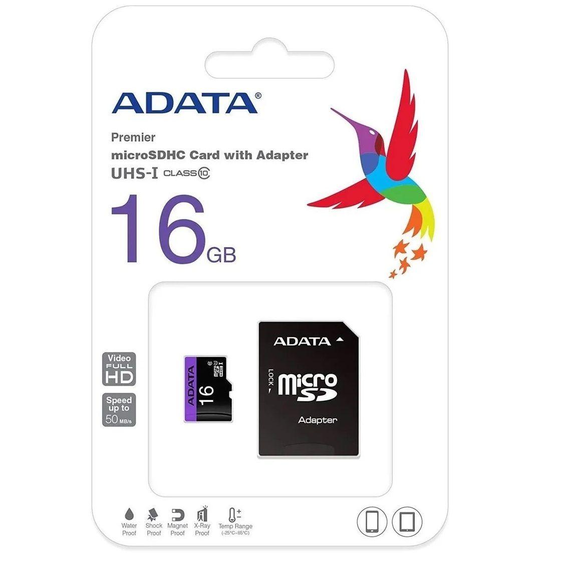 Micro SD Premier Clase 10 16gb Adata-0