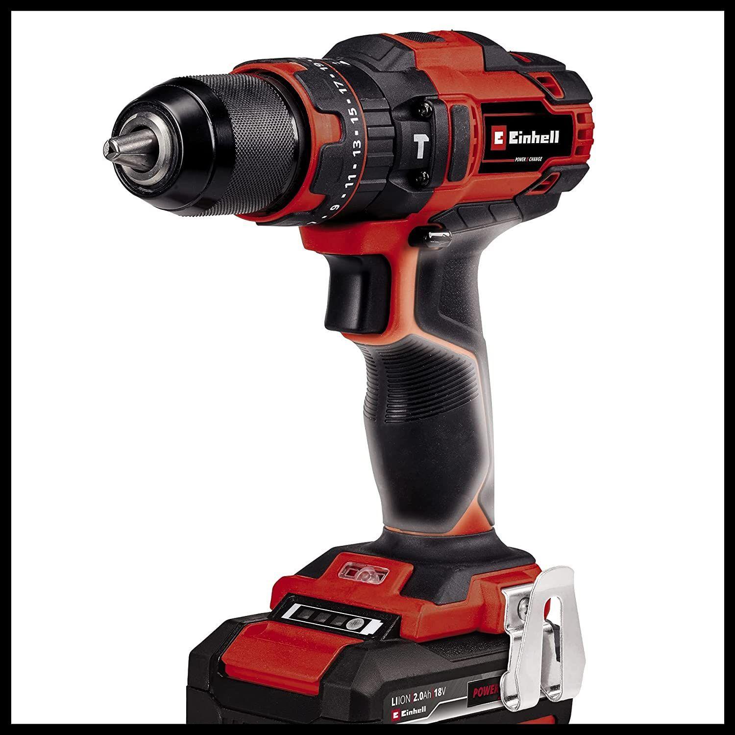Taladro Percutor Inalámbrico 18v Expert Pxc + 64 Acc Einhell-2