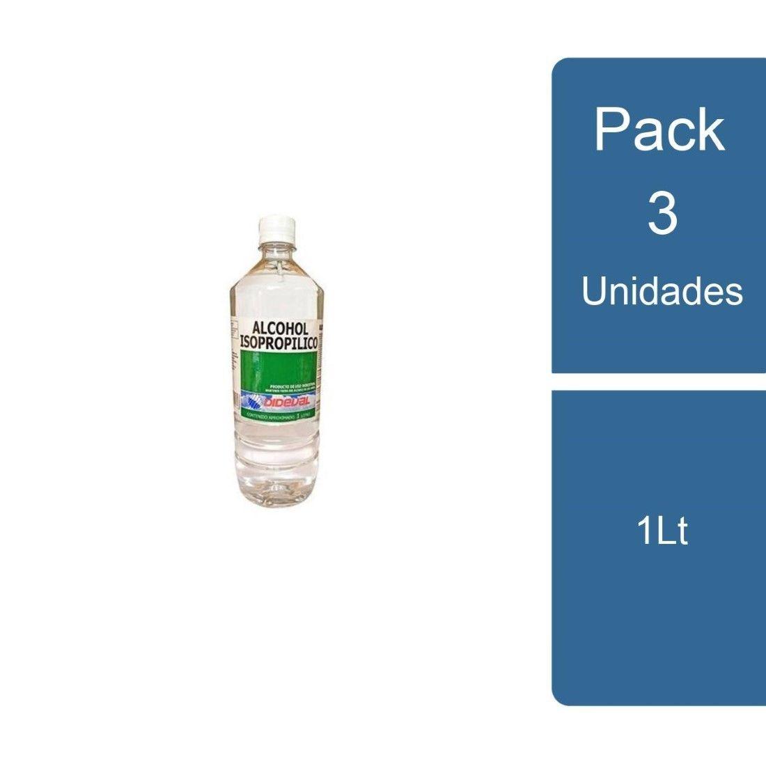 Pack 3 Alcohol Isopropilico 1Lt Dideval-0